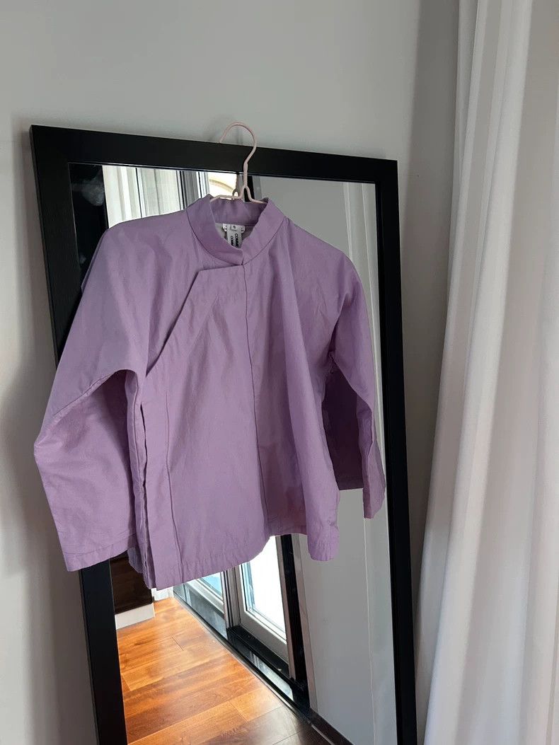 Comme des Garcons Comme des Garcons Purple Chinese-style vertical collar obl Size S / US 4 / IT 40 - 4 Thumbnail