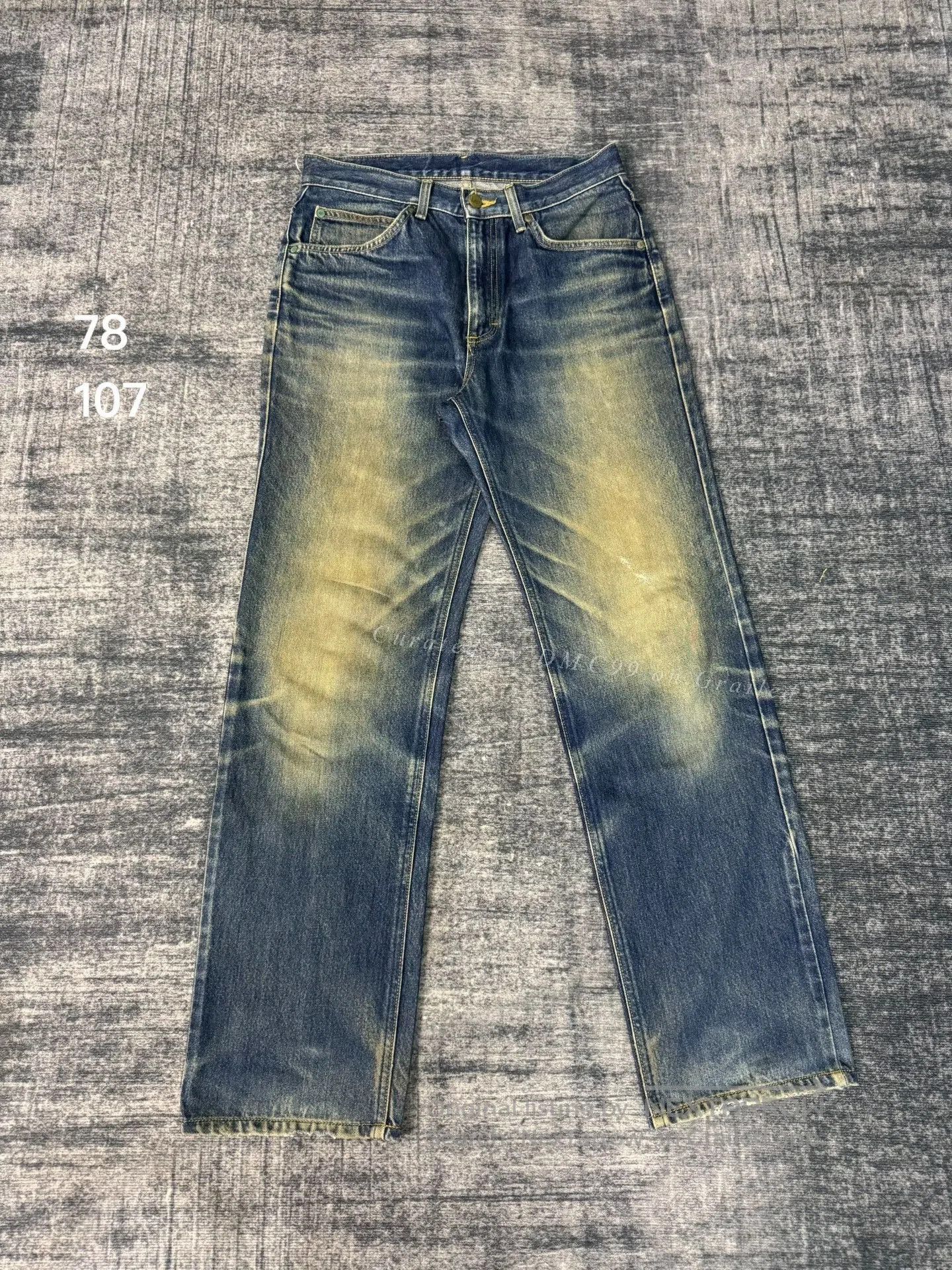 Vintage Vintage Lee 2000s Washed Blue Jeans. Size US 31 - 1 Thumbnail