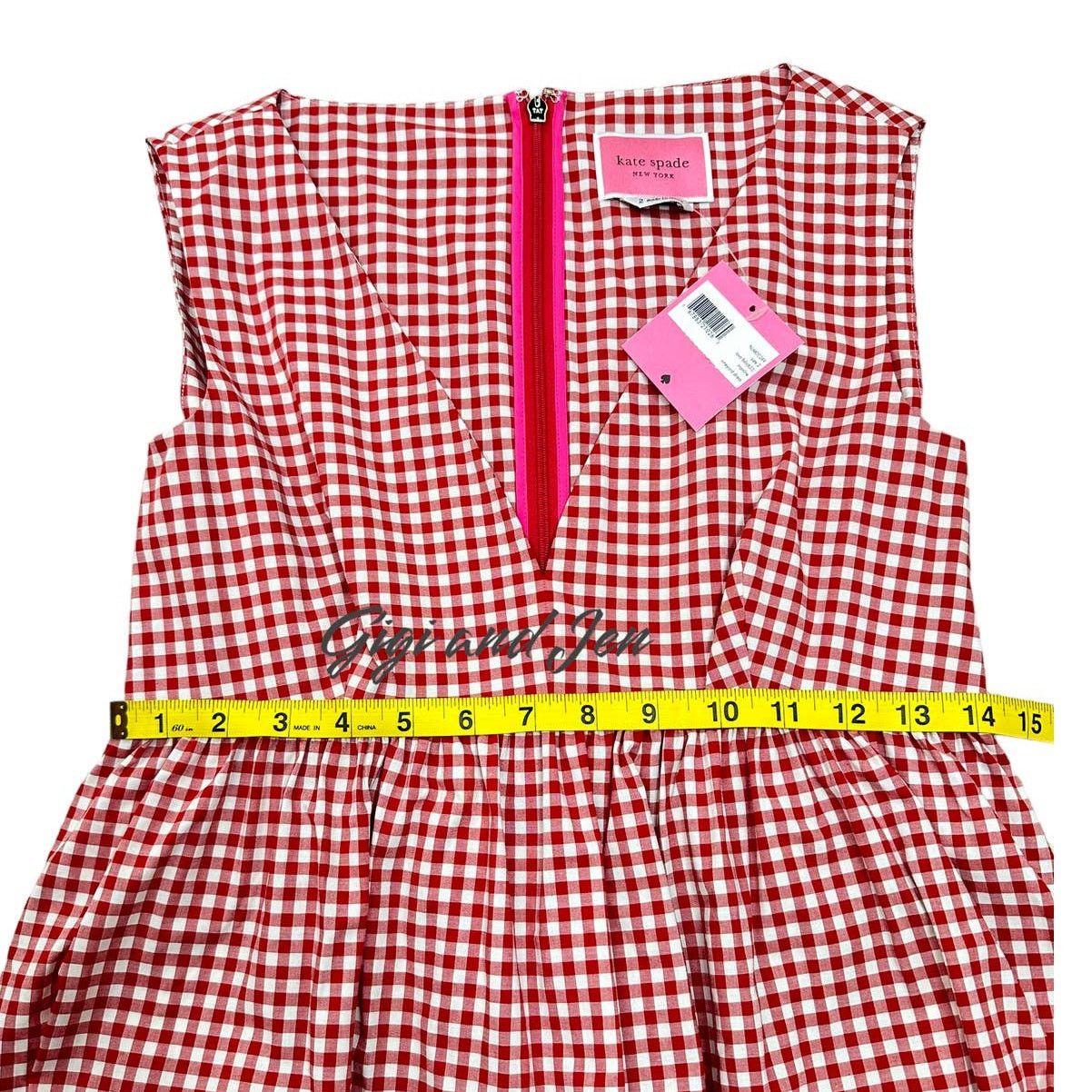Kate Spade kate spade NY Women’s Mini Gingham Vineyard Dress size 2 Size XS / US 0-2 / IT 36-38 - 8 Thumbnail