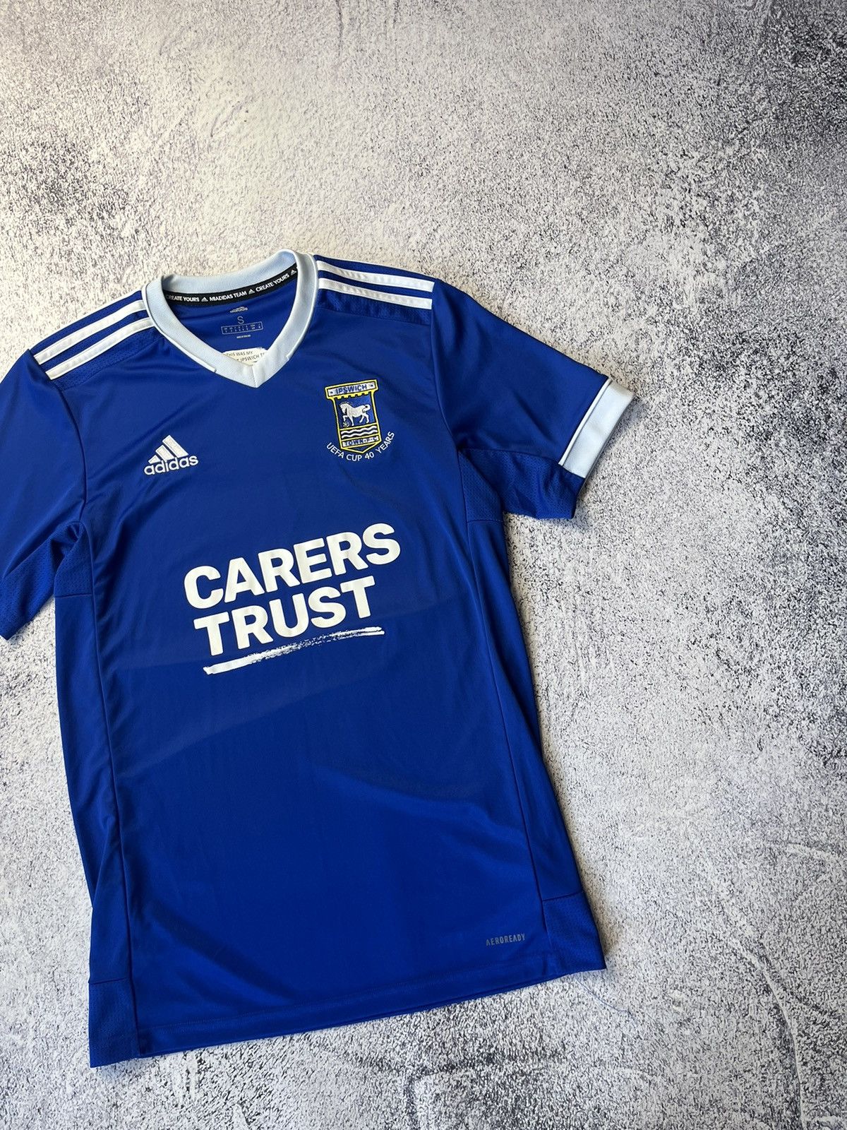 Adidas original IPSWICH TOWN 2020/21 Home Football Shirt Adidas Size US S / EU 44-46 / 1 - 2 Thumbnail