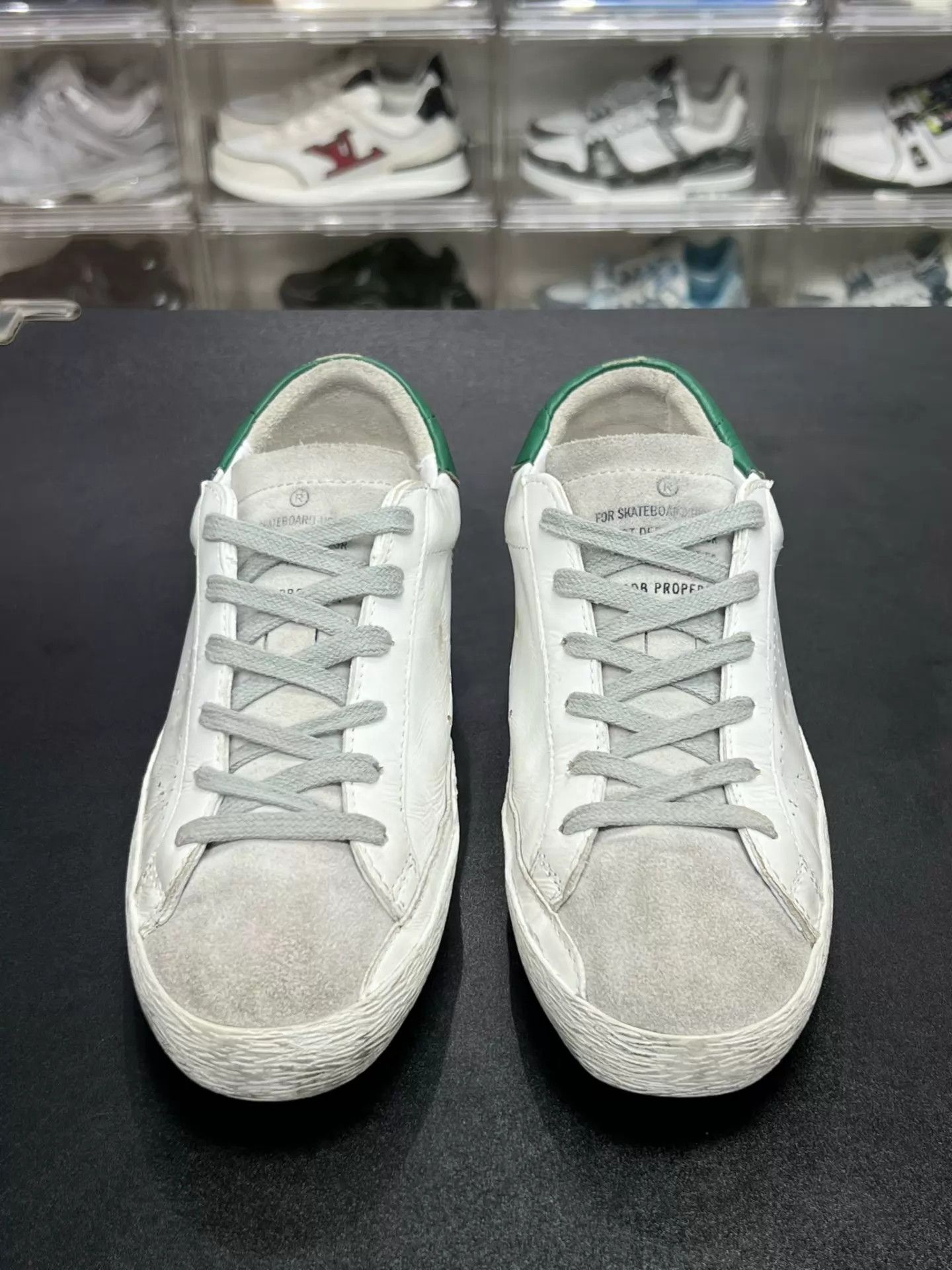 Golden Goose Golden Goose GGDB White Green Low-Top 36EU 1x Distressed Size US 5.5 / IT 35.5 - 2 Thumbnail