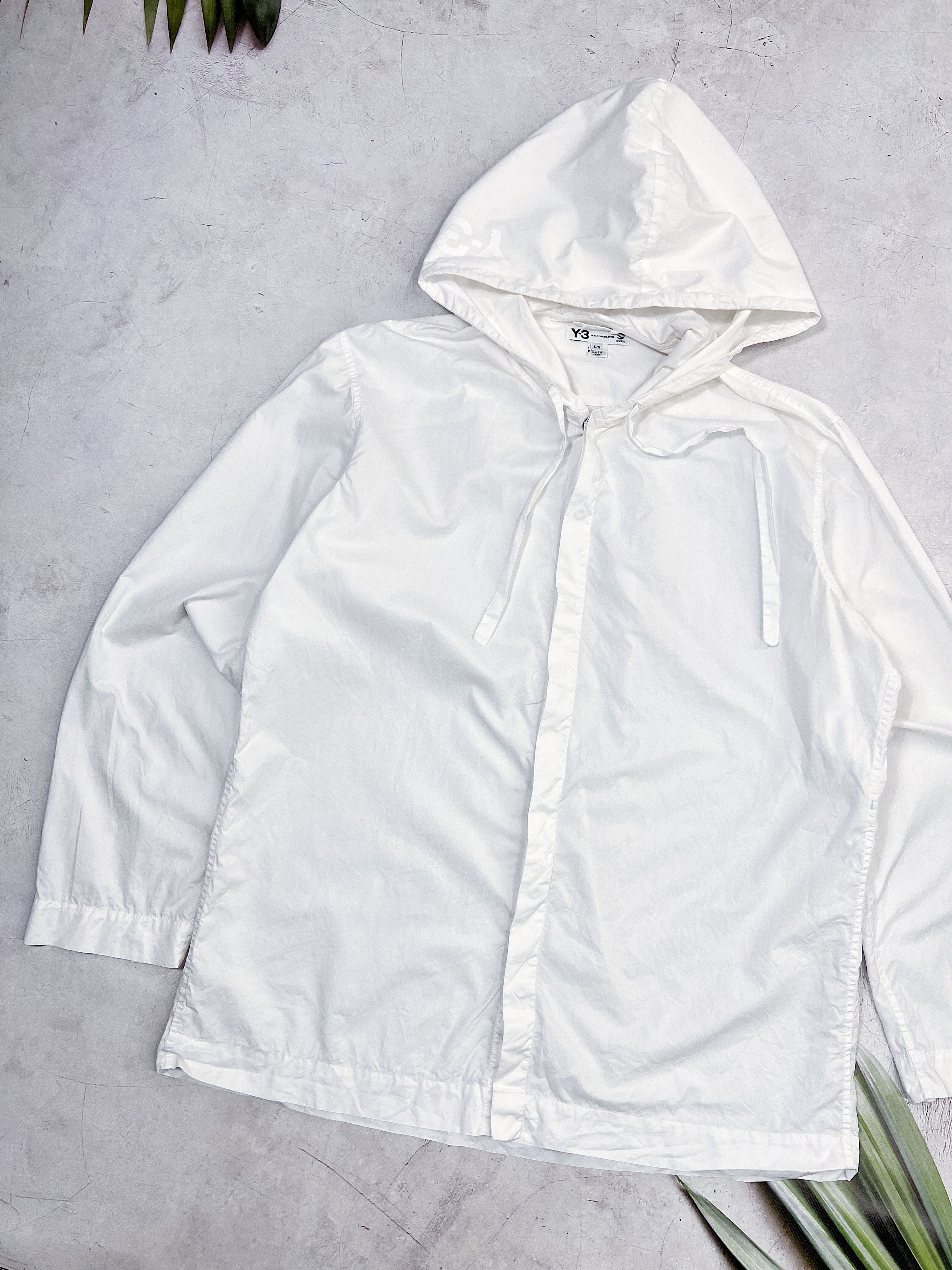 Adidas × Yohji Yamamoto Adidas x Yohji Yamamoto Overshirt with Hooded Size US L / EU 52-54 / 3 - 3 Thumbnail