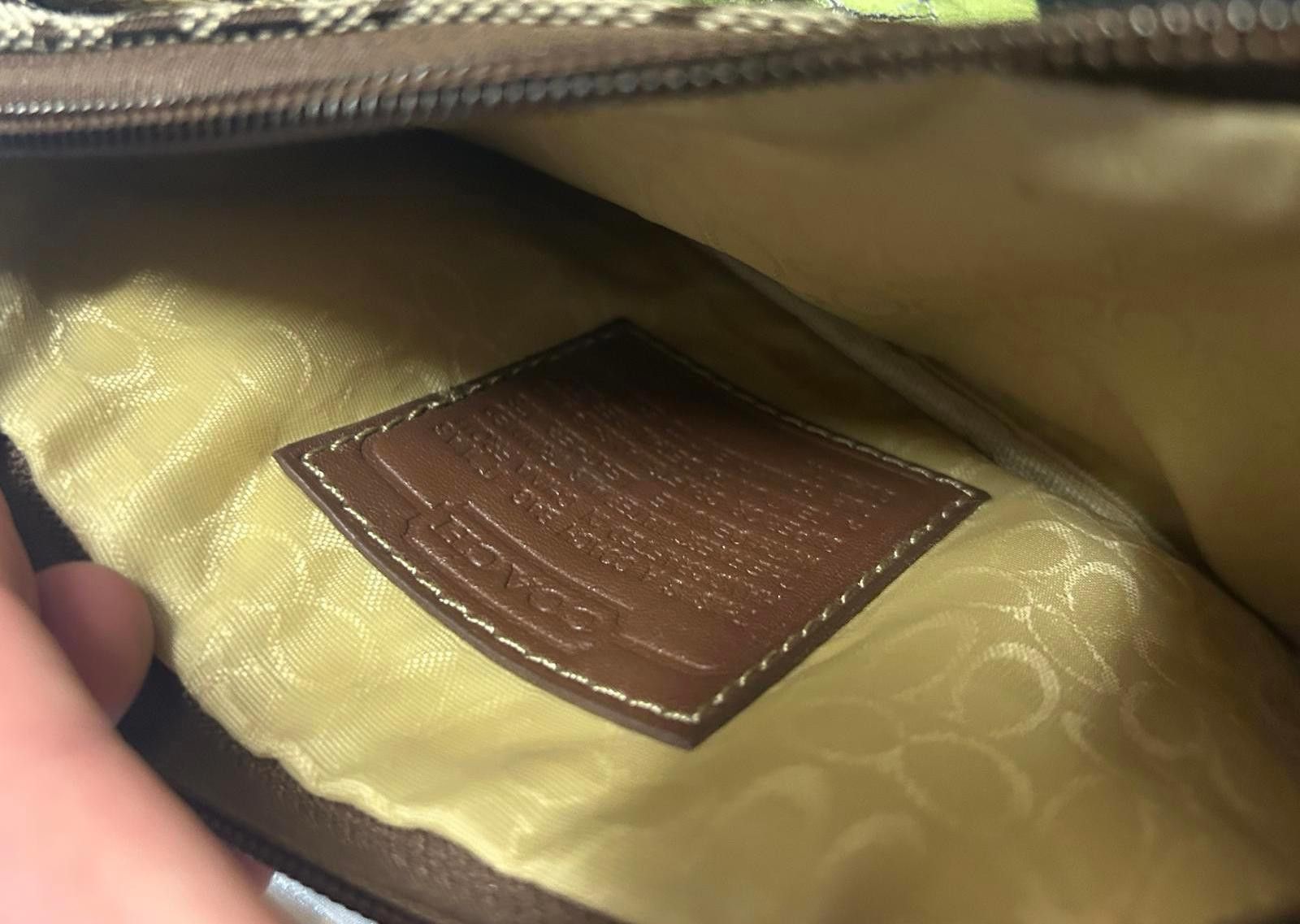 Coach Coach Signature Logo Mini Wristlet in Brown Canvas Size ONE SIZE - 6 Thumbnail