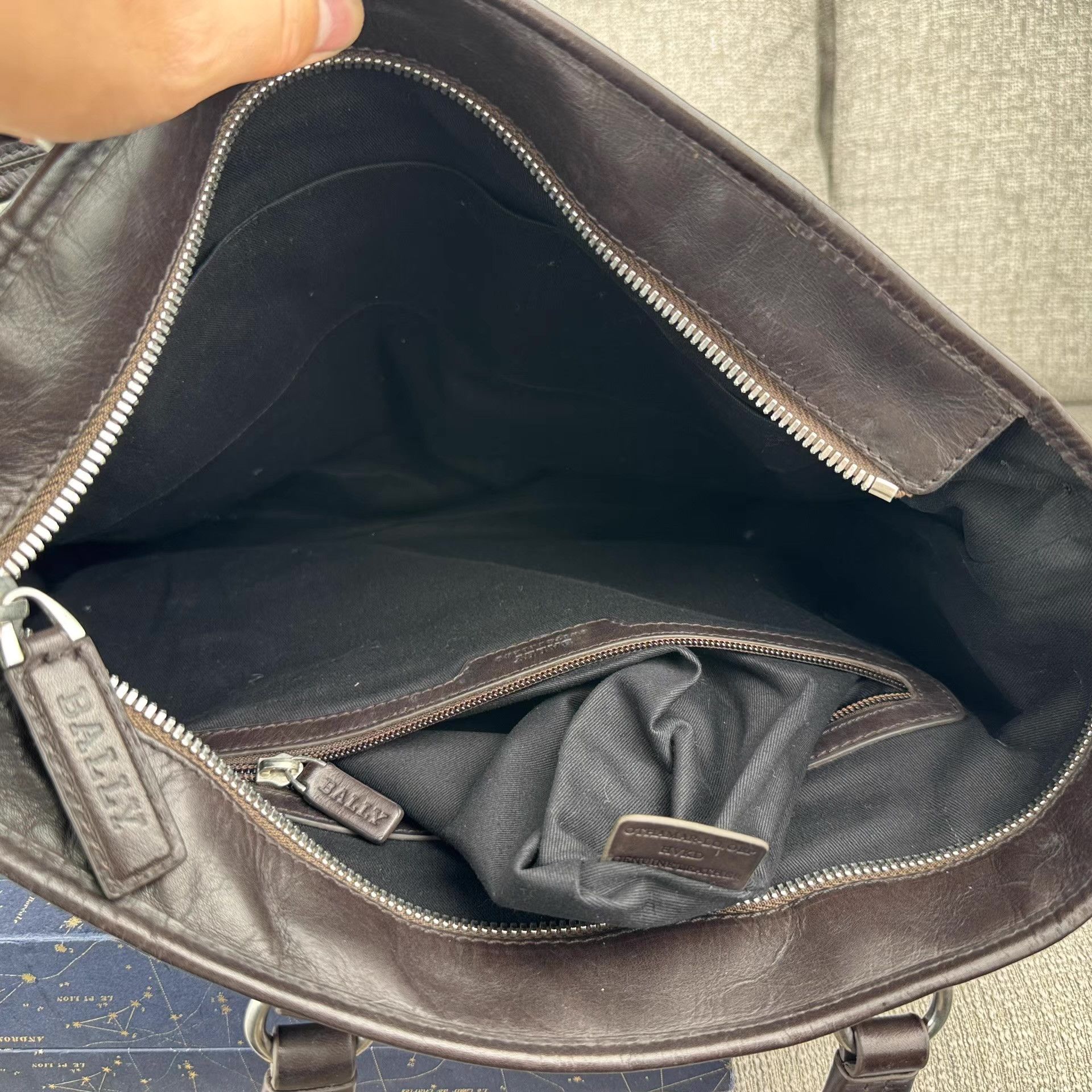 Bally Bally men's large genuine leather travel bag Ｑ27 Size ONE SIZE - 4 Thumbnail