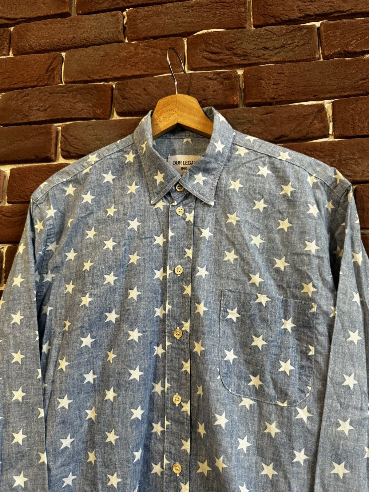 Our Legacy Rare Our Legacy Pattern 48 Stars Button Up Shirt Shirting Size US M / EU 48-50 / 2 - 3 Thumbnail