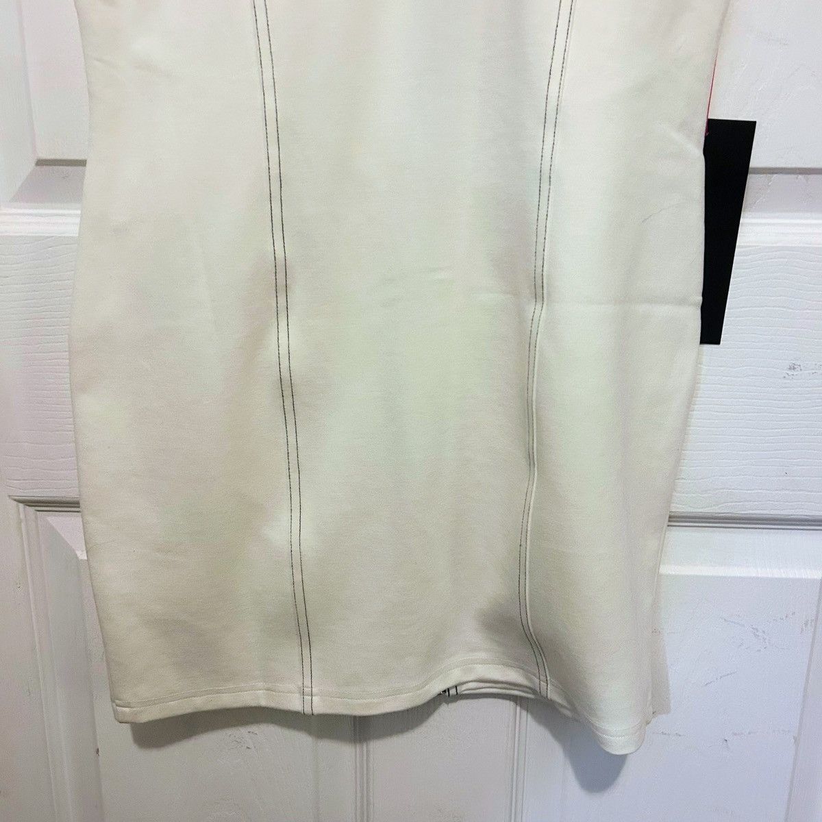 Bebe Bebe White Racerback Moto Mini Dress Medium M BNWT Size M / US 6-8 / IT 42-44 - 11 Thumbnail