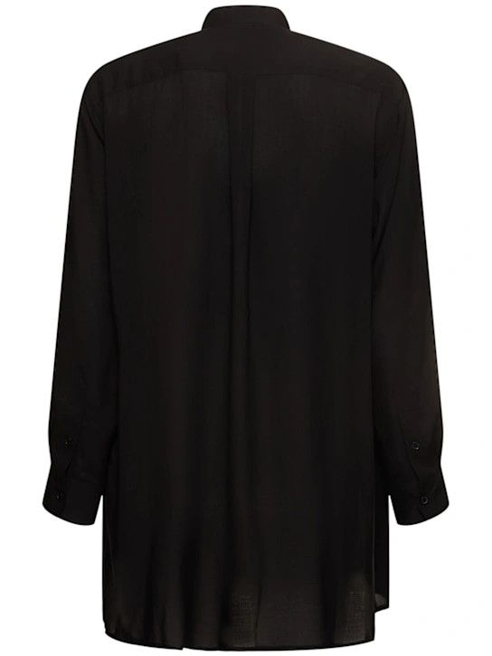Yohji Yamamoto o1lsvrm0525 Standard Oversize Shirt in Black Size US L / EU 52-54 / 3 - 2 Thumbnail