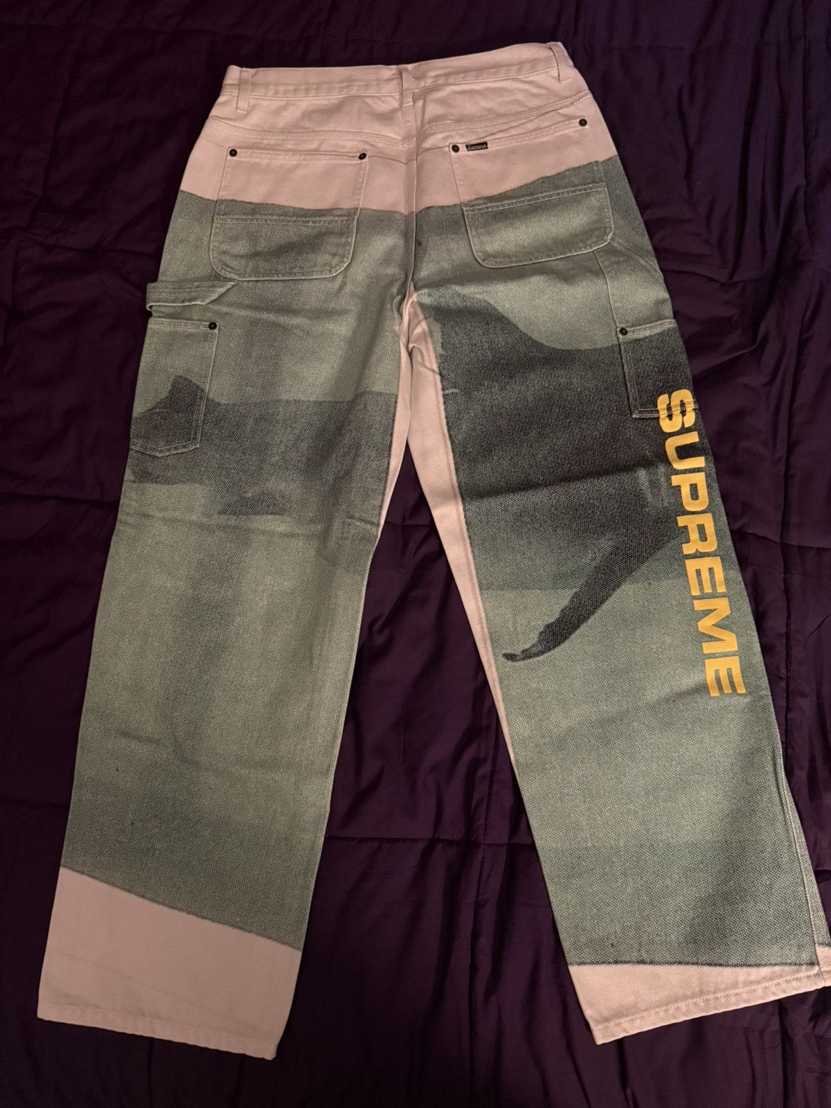 Supreme x Damien Hirst Painter Jeans White