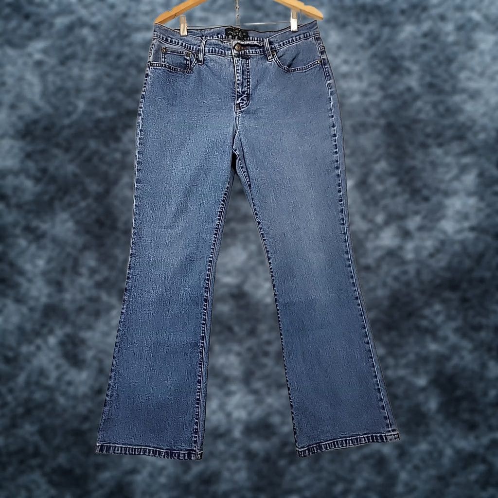 Ralph Lauren VINTAGE not | LRL Lauren By Lauren Jeans Co. Classic Bootcut Blue Denim Womens Size 12 Preppy Size 34" / US 12 / IT 48 - 1 Thumbnail