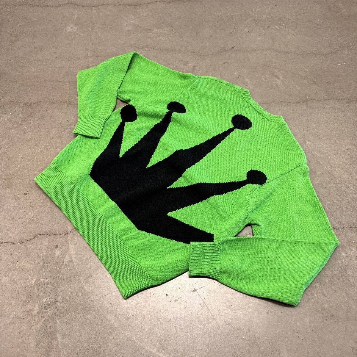 Stussy BRAND NEW Stussy Green Crown Knit Sweater Size US S / EU 44-46 / 1 - 1 Thumbnail