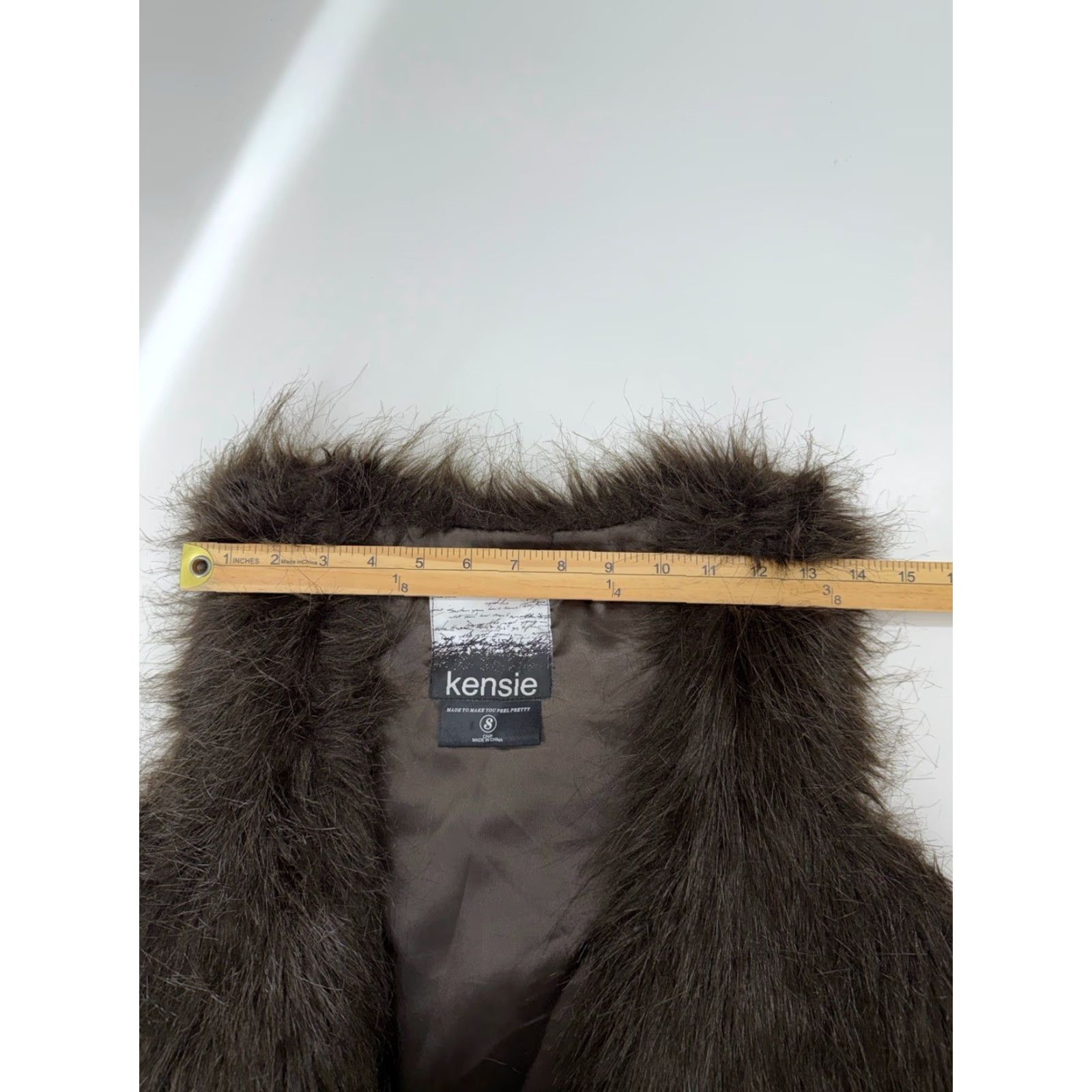 Vintage Kensie Womens Vest Small Brown Faux Fur Sleeveless Lined Open Front Vest Womens N/Women's Vest Brown Fur Trim Open Front Sleeveless Casual Travel 90s? Size S / US 4 / IT 40 - 7 Thumbnail