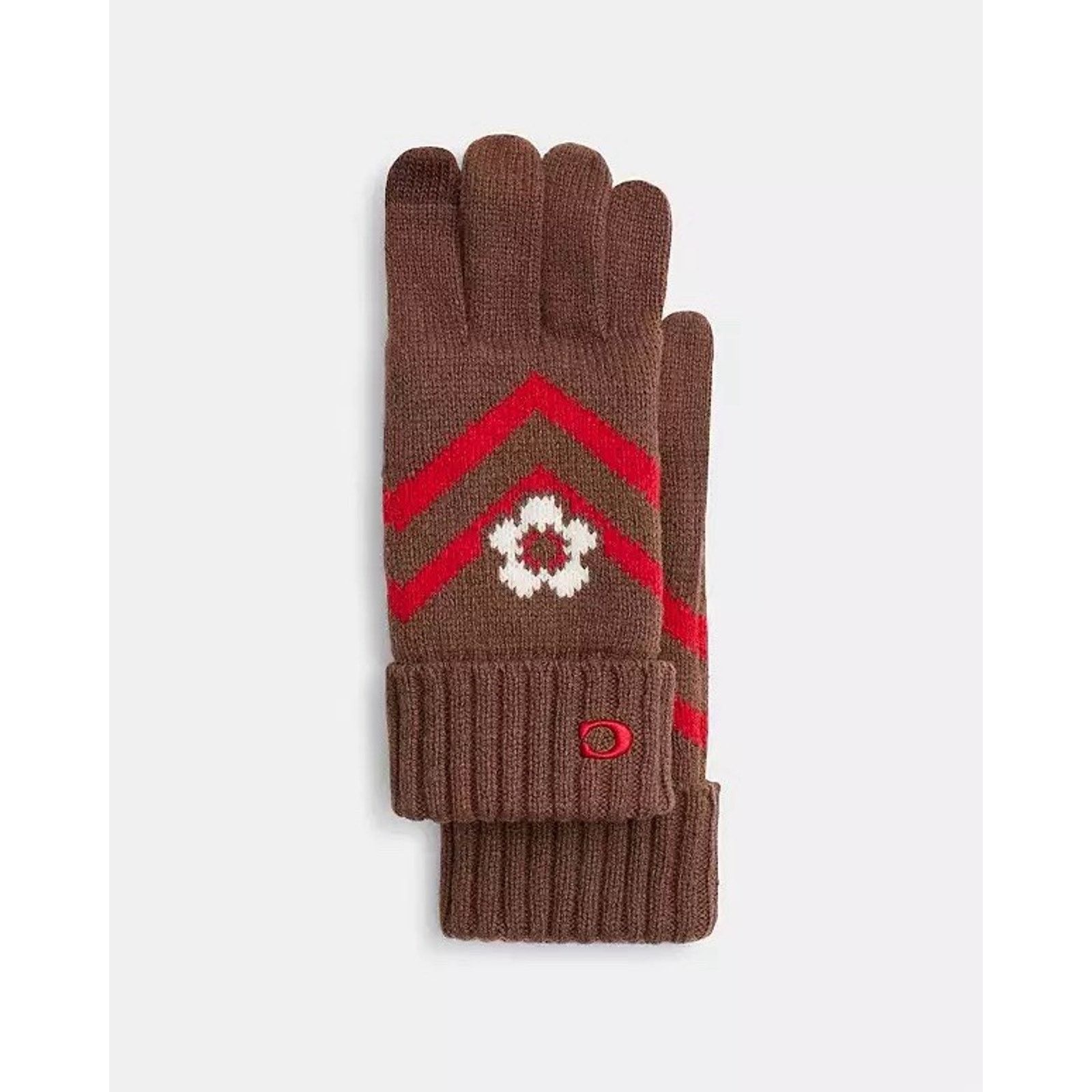 Coach NWT Bundle Coach Knit Muffler CCW05 & Gloves CCW71 Sable Size ONE SIZE - 13 Thumbnail