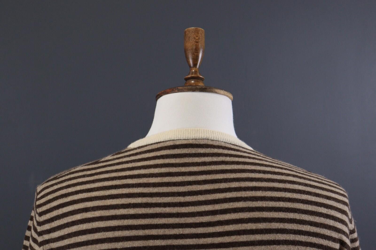 La Martina La Martina Brown Stripe Wool Brown Men's Sweater Size M Size US M / EU 48-50 / 2 - 8 Thumbnail