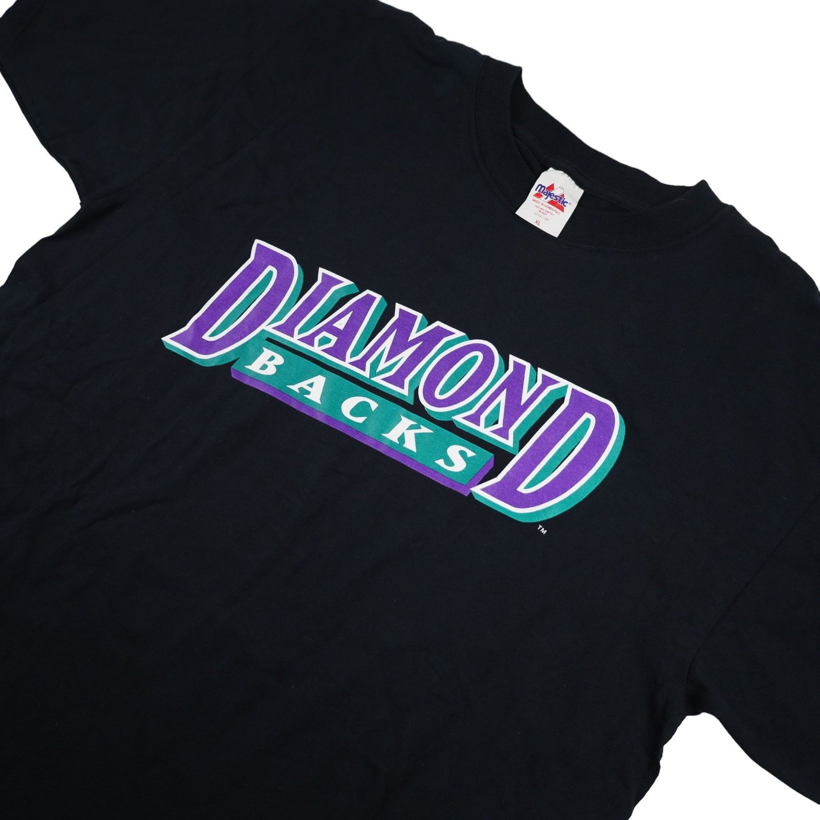 MLB × Majestic × Vintage Vintage Majestics Arizona Diamondbacks Graphic T Shirt Size US XL / EU 56 / 4 - 2 Thumbnail