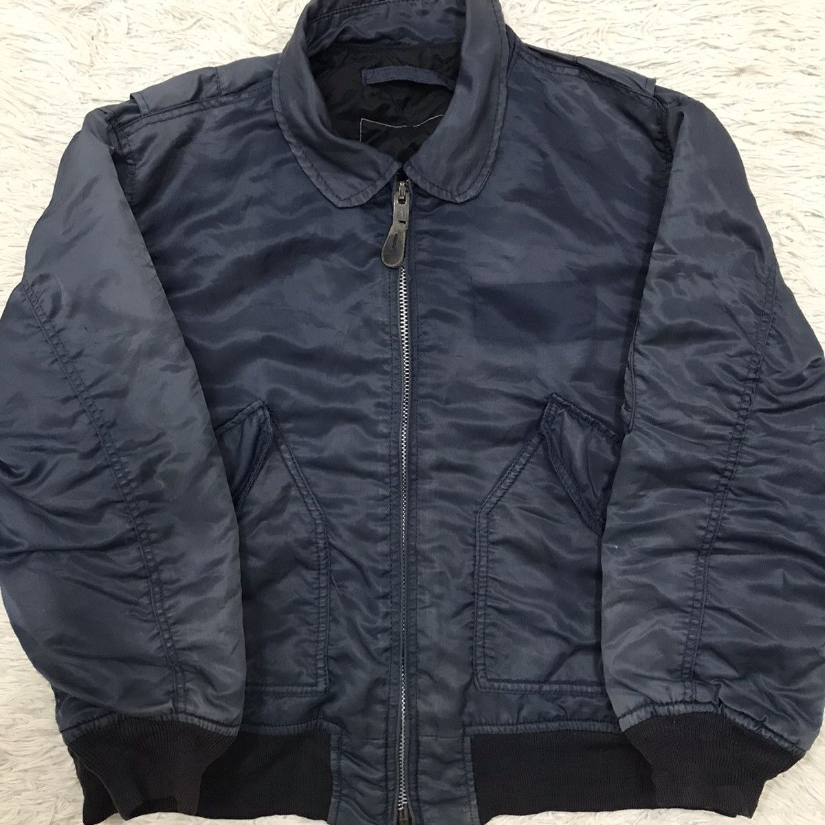 Vintage Sun Faded 🔥Vintage Ideal Zipper Bomber Jacket Size US M / EU 48-50 / 2 - 8 Thumbnail