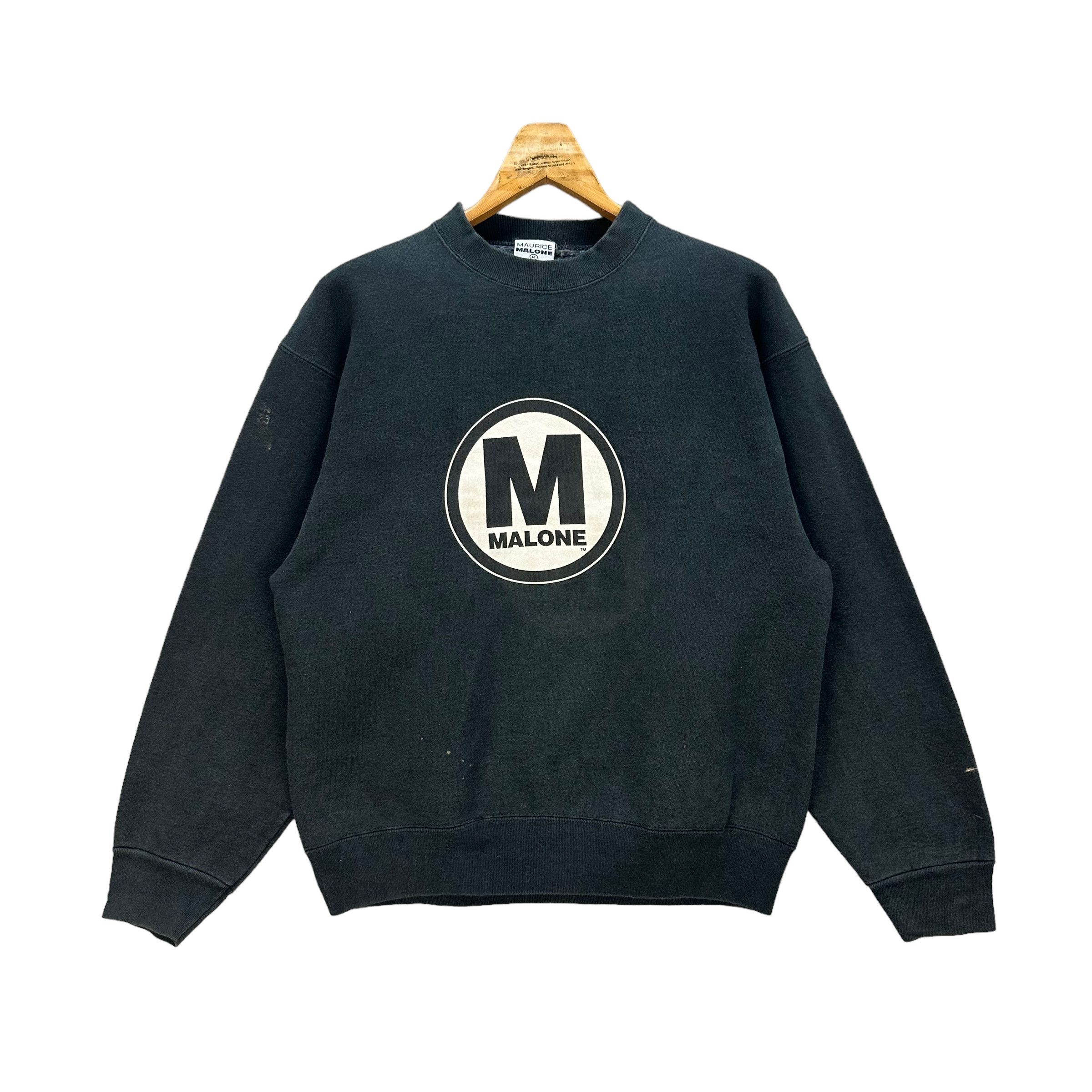 Japanese Brand MAURICE MALONE DESIGNS BIG LOGO SWEATSHIRTS #8482-011 Size US M / EU 48-50 / 2 - 5 Thumbnail