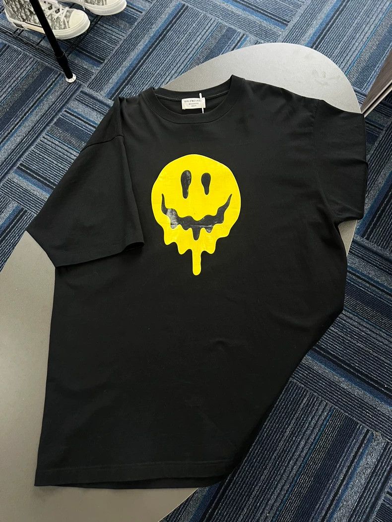 Balenciaga Balenciaga Smiley Skull Hand Short Sleeve - dmc Size US M / EU 48-50 / 2 - 1 Thumbnail