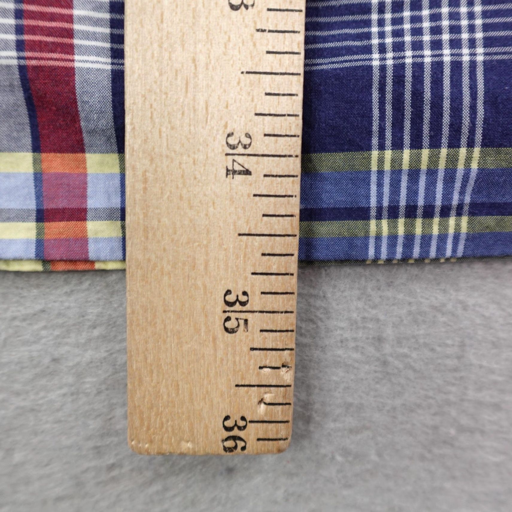 Ralph Lauren Ralph Lauren VINTAGE Plaid Button-Up Shirt Mens 2XLT Blue Red Short Sleeve Cotton Yellow Pony Logo Size US XXL / EU 58 / 5 - 7 Thumbnail
