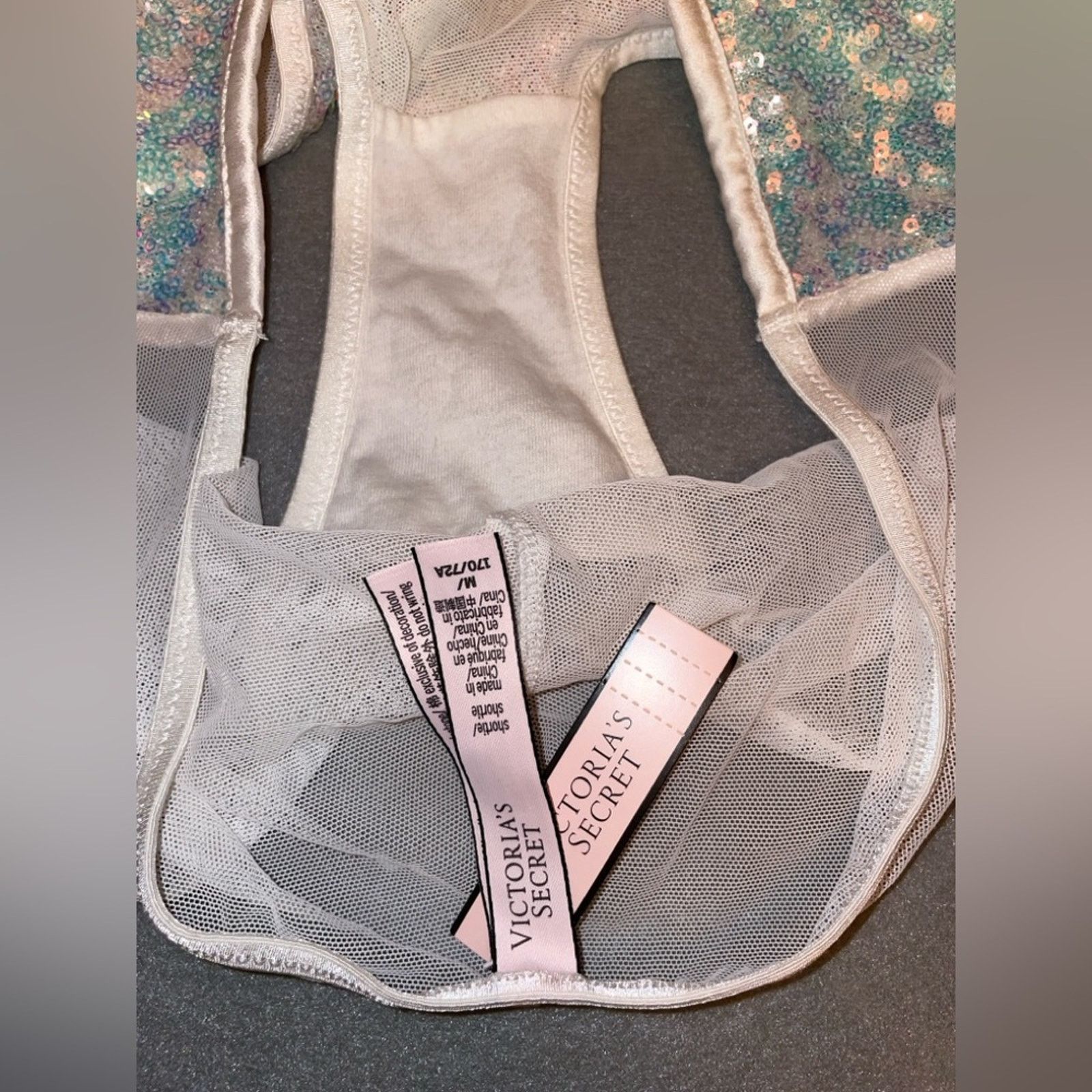 Victoria's Secret Victoria’s Secret Panty Sequin Sheer Iridescent Sparkle Size ONE SIZE - 4 Thumbnail