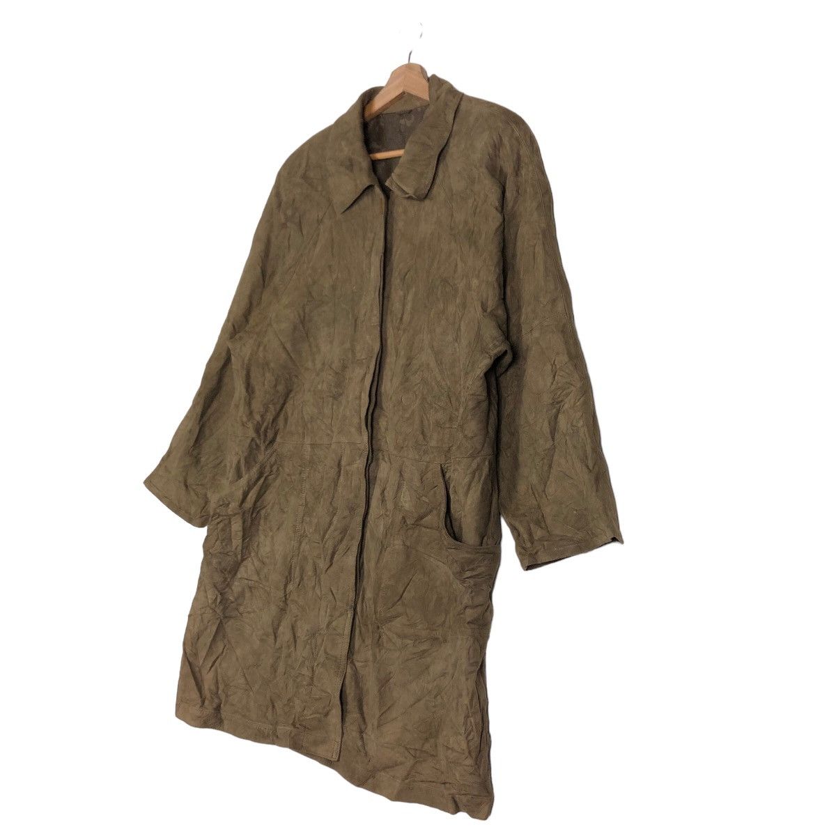 Lancel 🔥Rich Brown - Long Fly Jacket Genuine Leather Lance Paris Size US M / EU 48-50 / 2 - 2 Thumbnail