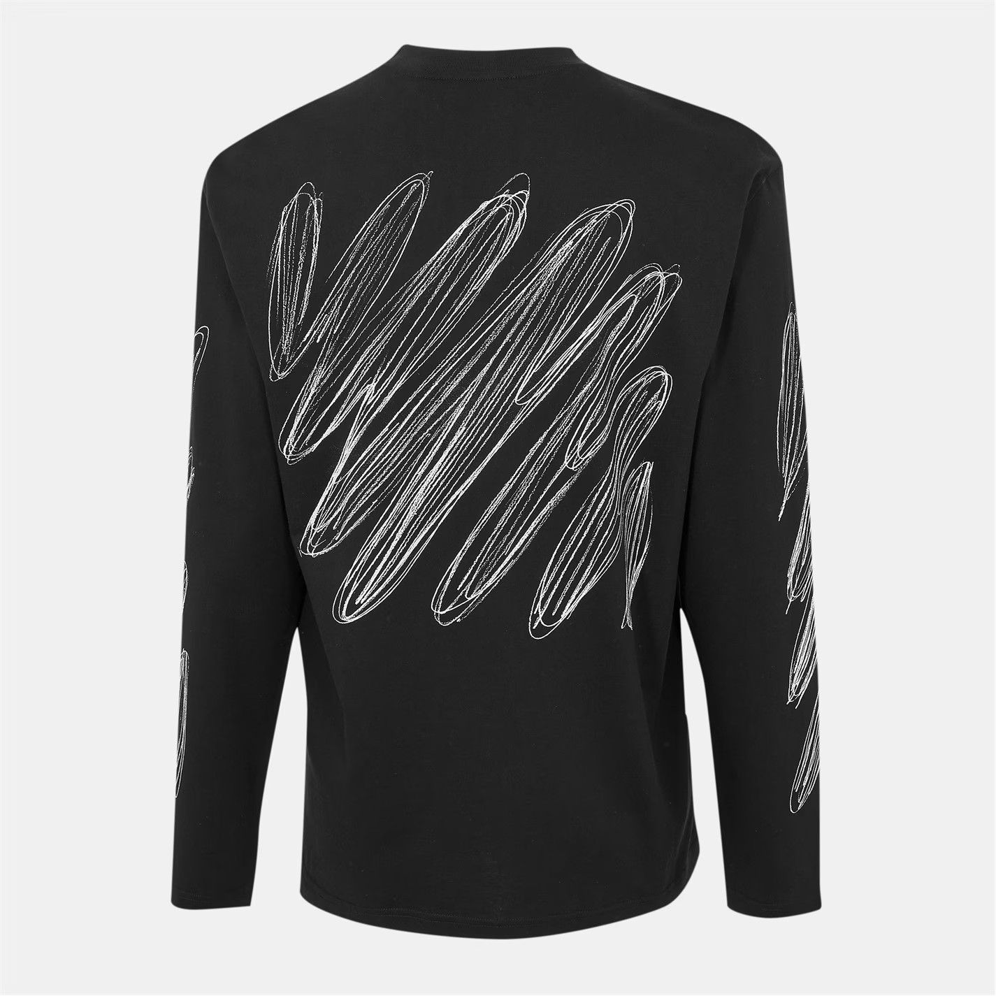 Off-White o1g2r1mq0226 Diags Skate Long Sleeve T-Shirt In Black Size US XL / EU 56 / 4 - 2 Thumbnail