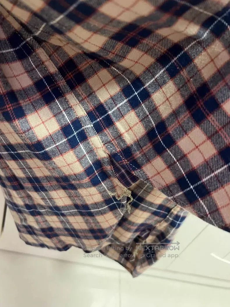 Junya Watanabe JUNYA WATANABE Brown Plaid Shirt. Size US XS / EU 42 / 0 - 6 Thumbnail