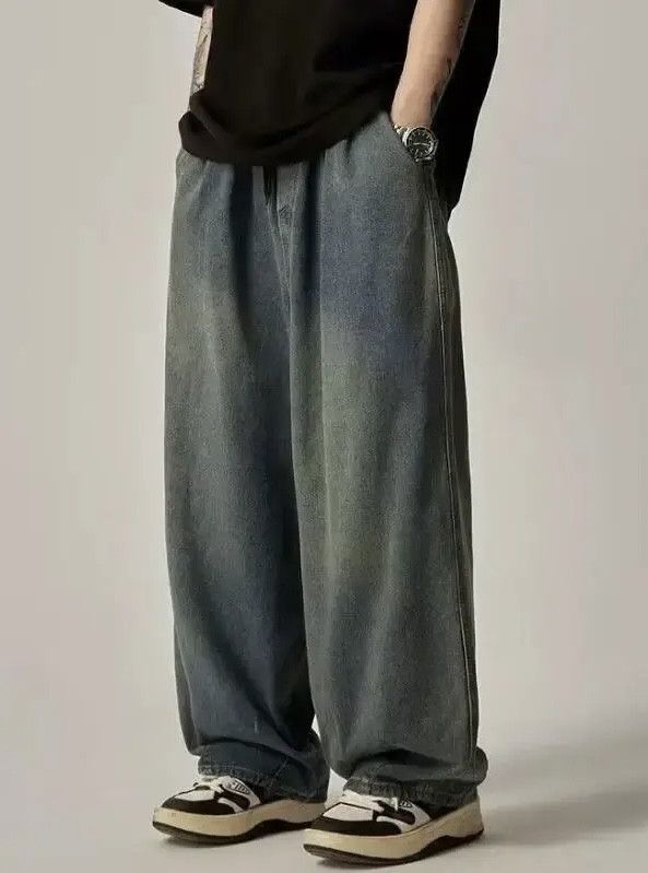Japanese Brand Elastic waist casual straight trousers Size US 30 / EU 46 - 1 Thumbnail