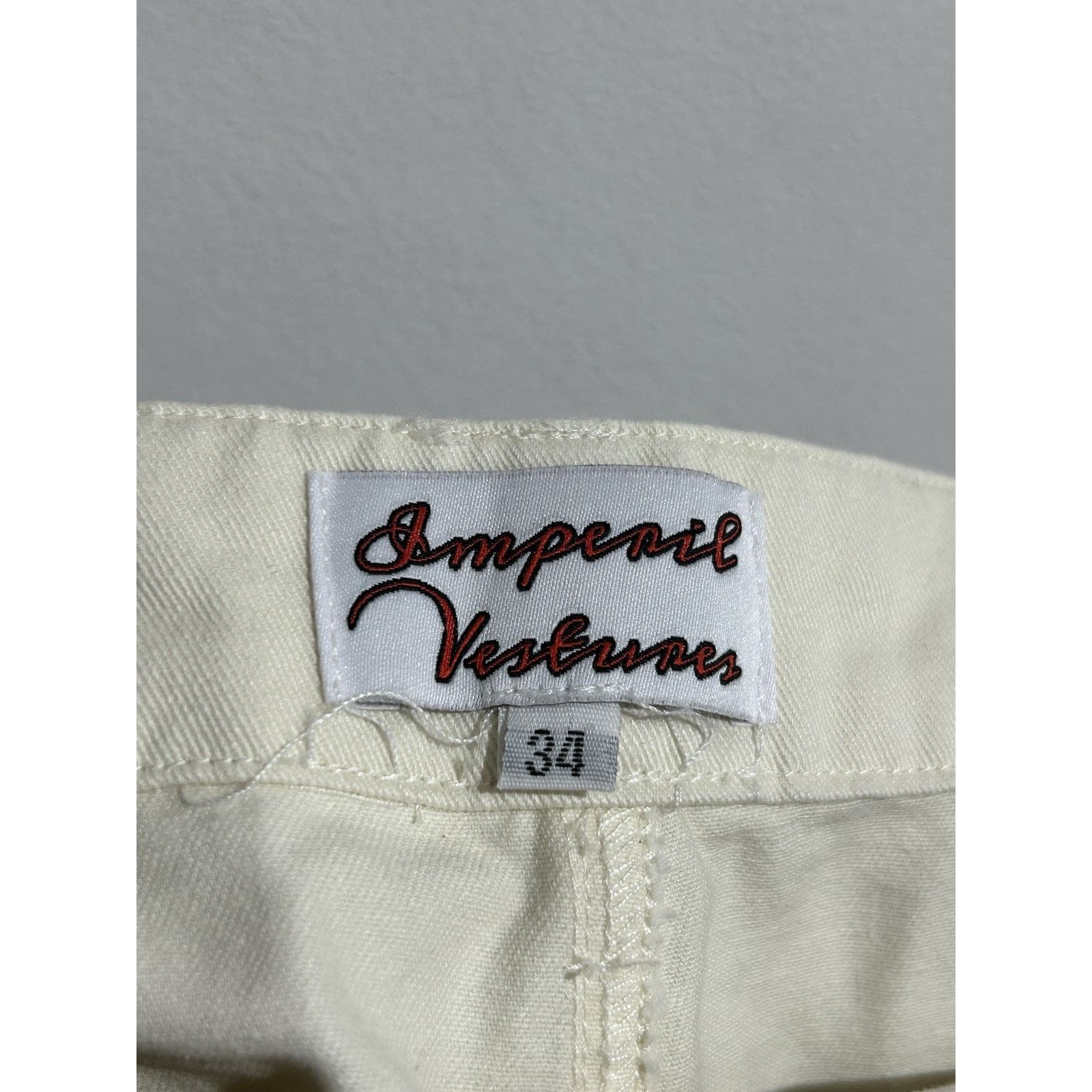 Imperial IMPERIL VESTURES DISTRESSED WHITE CARGO PANTS SIZE 34 NEW Size US 34 / EU 50 - 3 Thumbnail