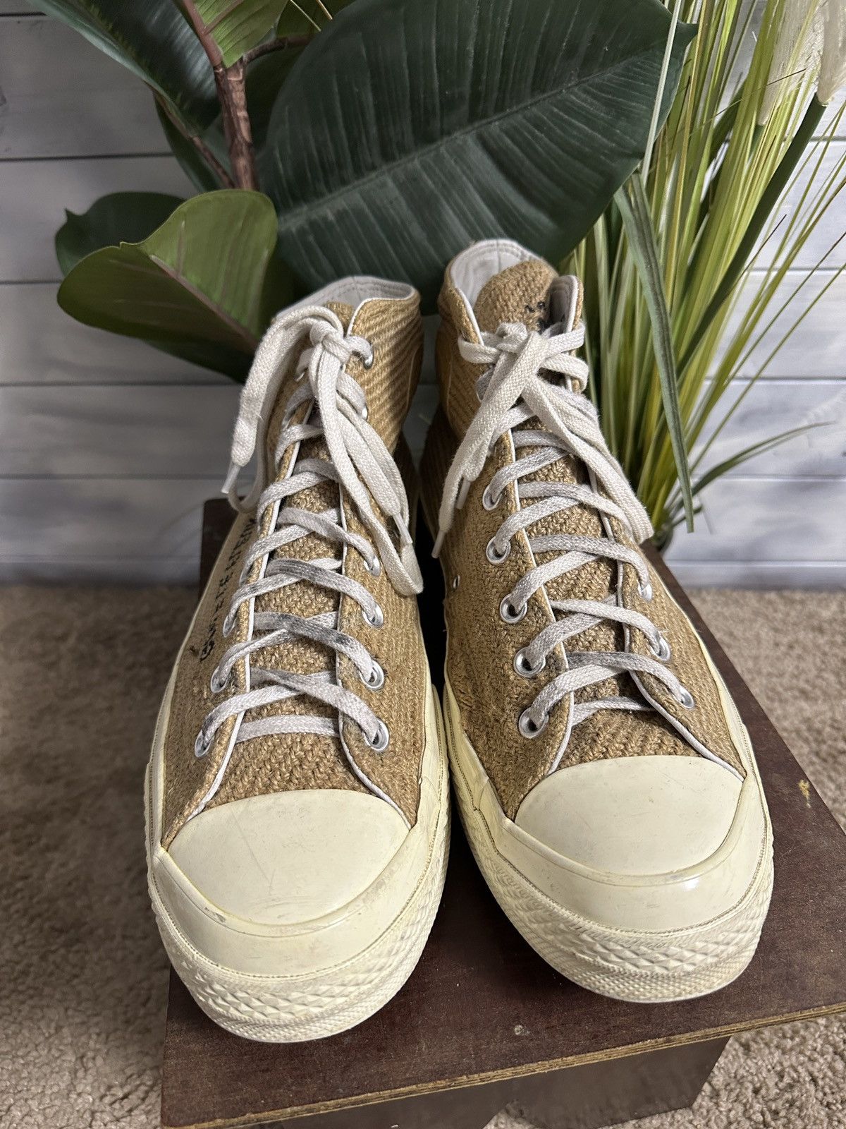 Converse × Golf le Fleur Rare Hi Top Sneaker Gold Le Fleur x Converae Size 45(11) Size US 11 / EU 44 - 3 Thumbnail