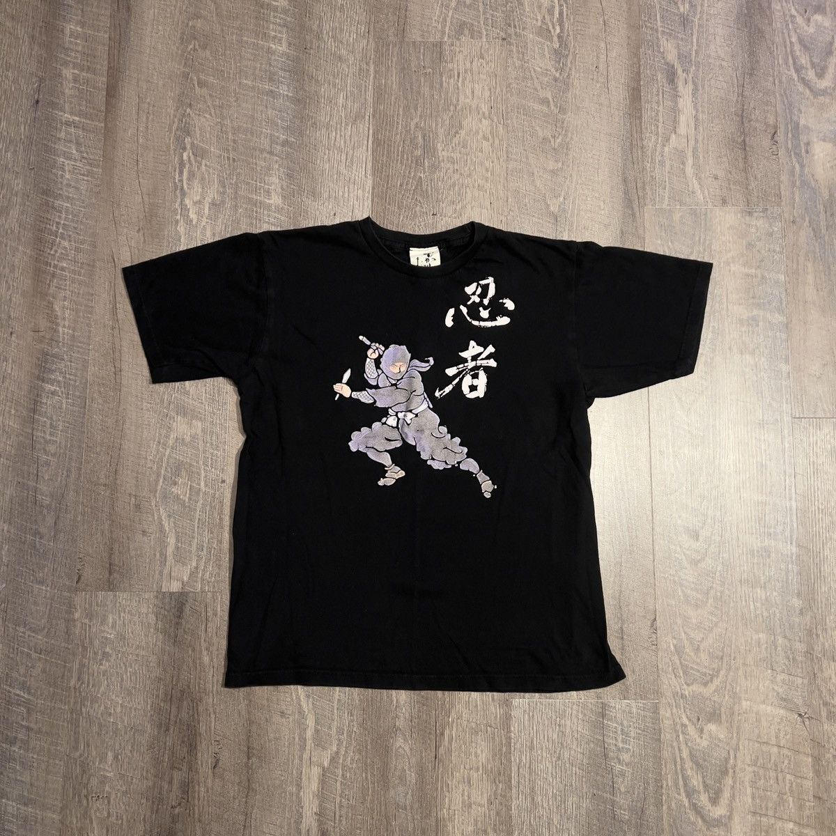 Vintage Vintage Ninja Puff Print T-shirt Size US M / EU 48-50 / 2 - 1 Thumbnail