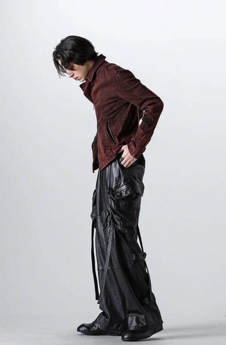 Julius Julius Leather Wide Gas Mask Cargo Pants Size US 34 / EU 50 - 3 Thumbnail