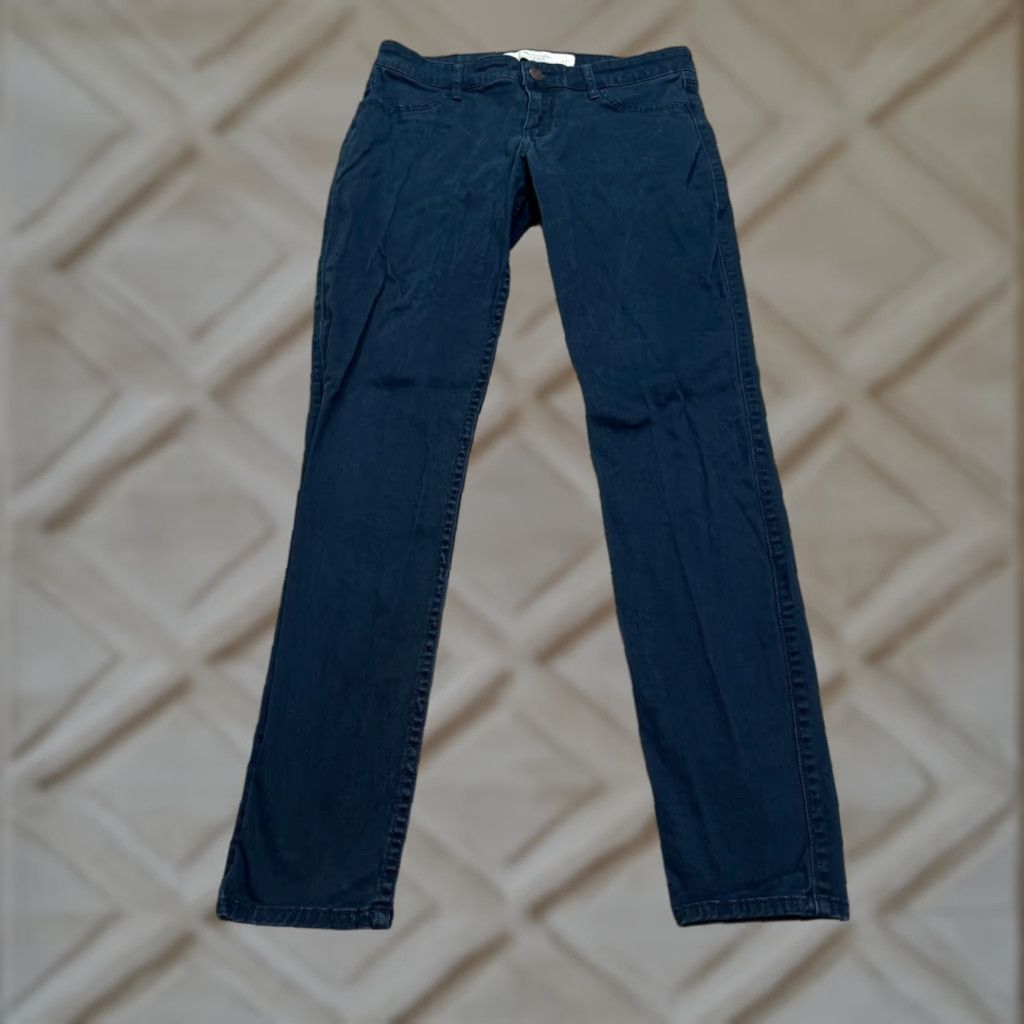 Abercrombie & Fitch Abercrombie & Fitch Pants Women's Chino Skinny Mid Rise 4 Navy Blue 28x29 Adult Regular Blue Size 27" / US 4 / IT 40 - 1 Thumbnail