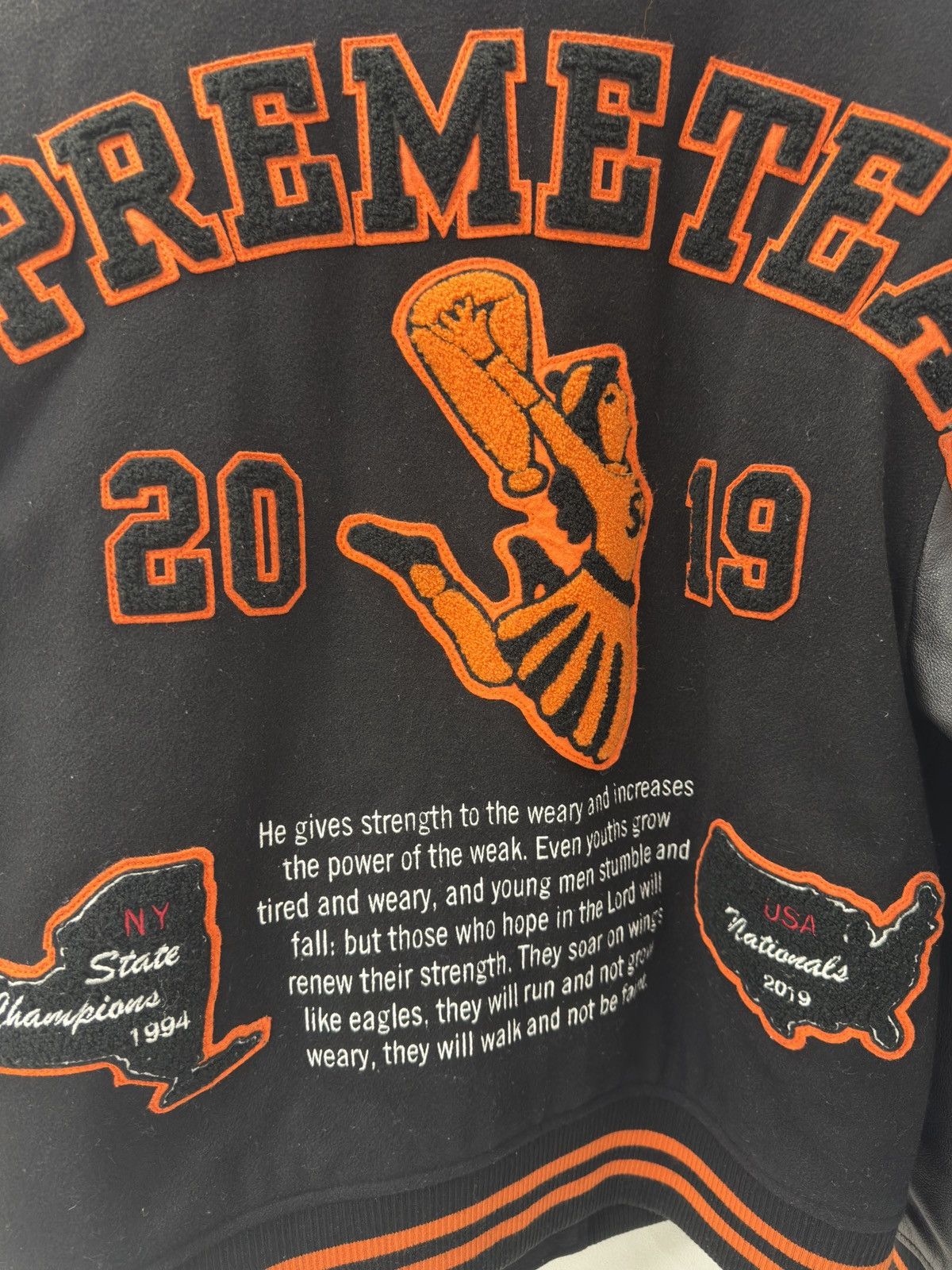 Supreme Supreme Supreme Team Orange Varsity Jacket Size US L / EU 52-54 / 3 - 7 Thumbnail