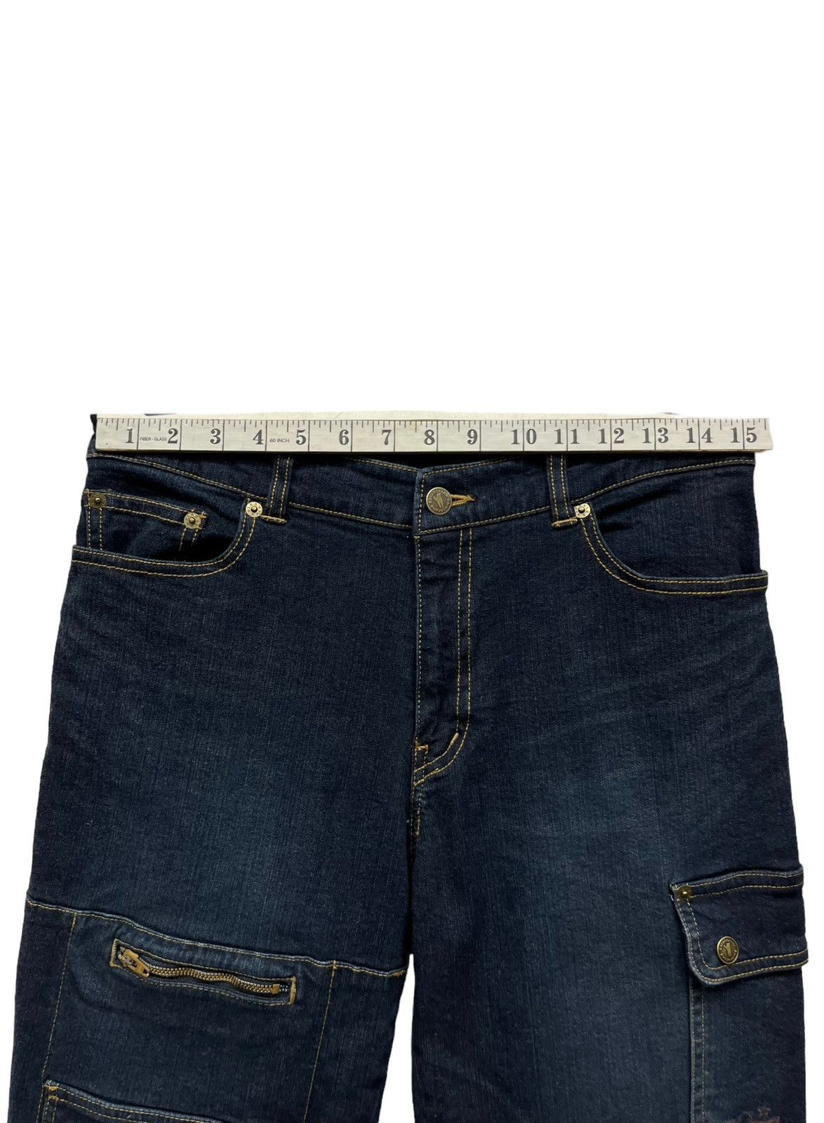 90's FLARE! SARAH NAUGHTY ANGEL Stretch Denim Multipocket