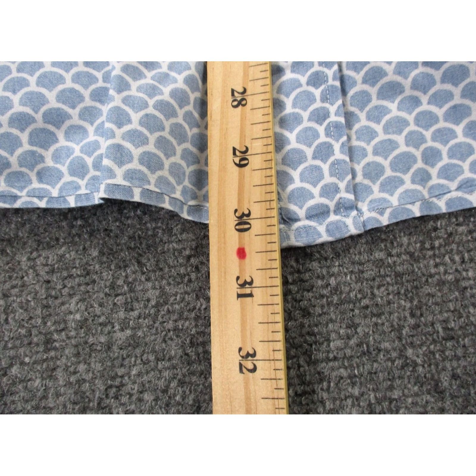 Faherty Faherty Shirt Mens L Blue Scale Print Work Business Golf Preppy Size US L / EU 52-54 / 3 - 4 Thumbnail