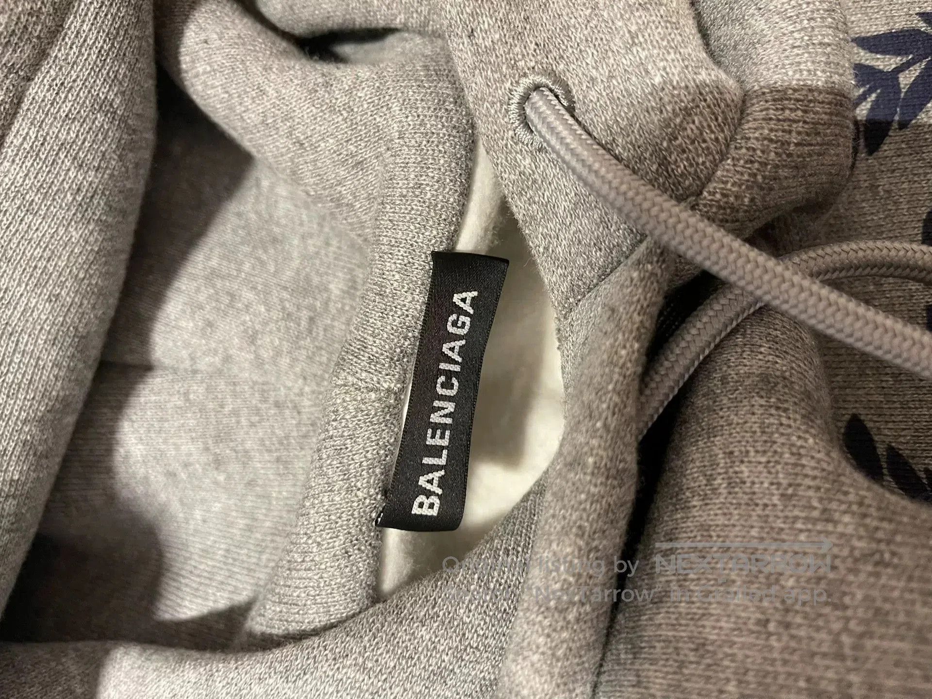 Balenciaga balenciaga gray hoodie with logo. Size US S / EU 44-46 / 1 - 3 Thumbnail