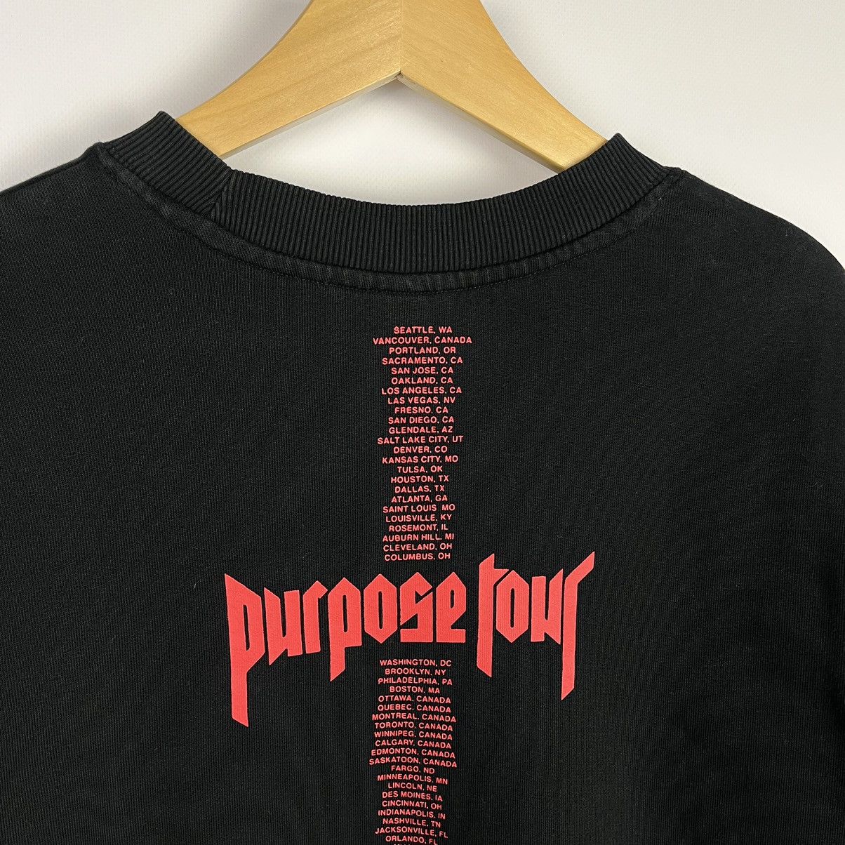 Band Tees Y2K Justin Bieber Purpose Tour Rock Band Sweatshirt Black Size US XS / EU 42 / 0 - 11 Thumbnail