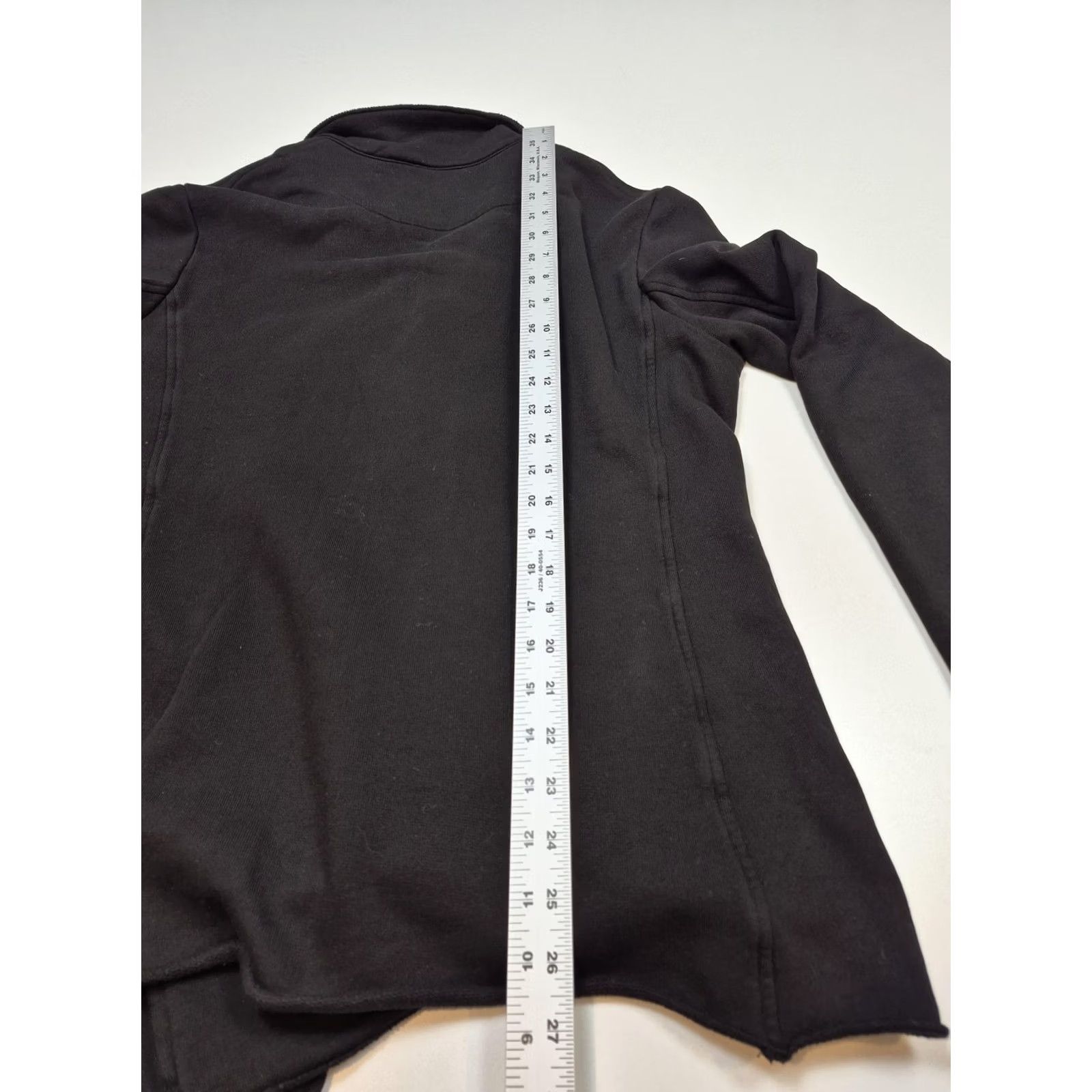 Frank & Eileen Frank & Eileen Womens Black Cotton French Terry Pea Coat Small Size S / US 4 / IT 40 - 7 Thumbnail