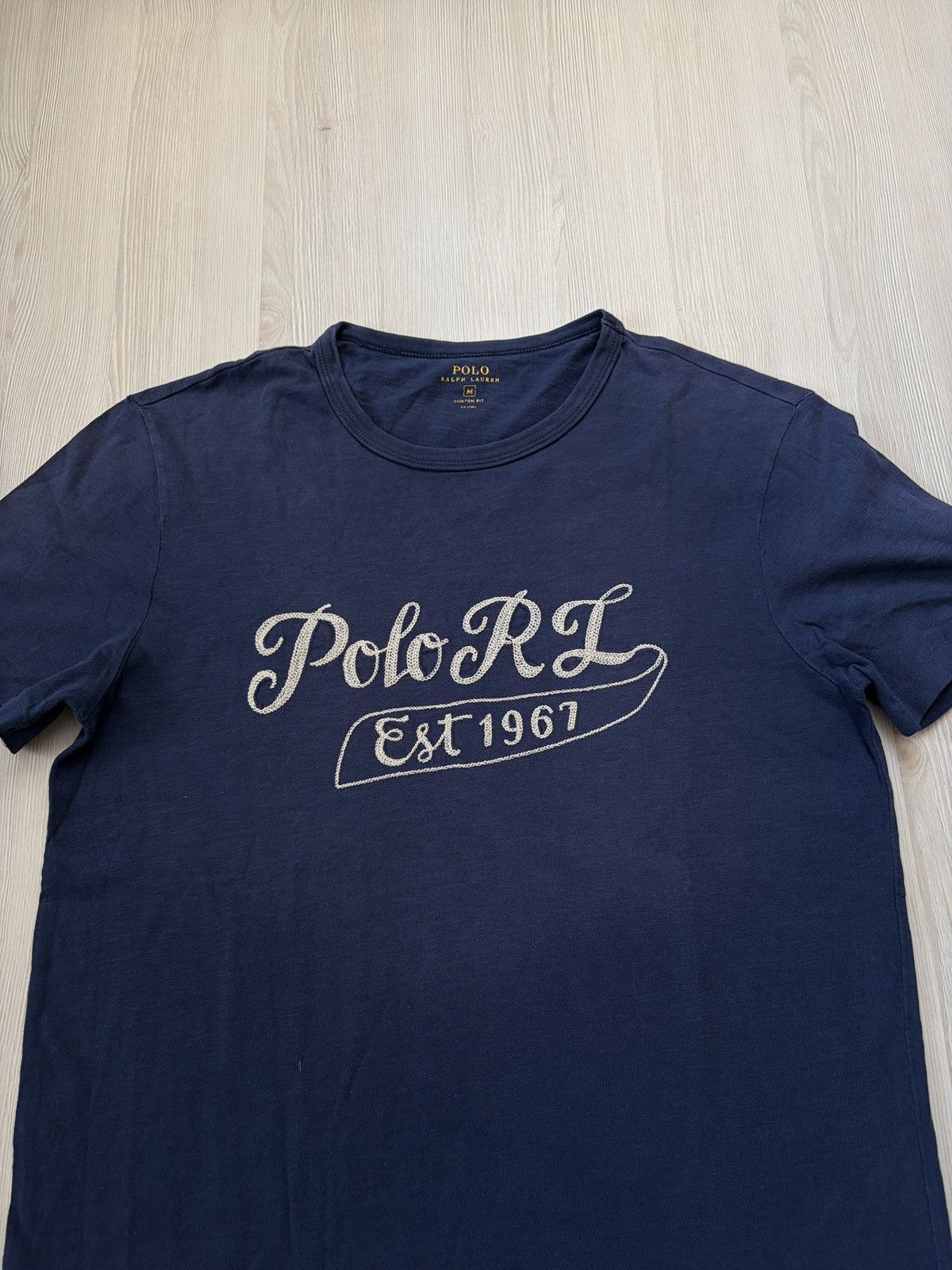 Polo Ralph Lauren Polo Ralph Lauren Navy Blue Logo T-shirt Size US M / EU 48-50 / 2 - 2 Thumbnail