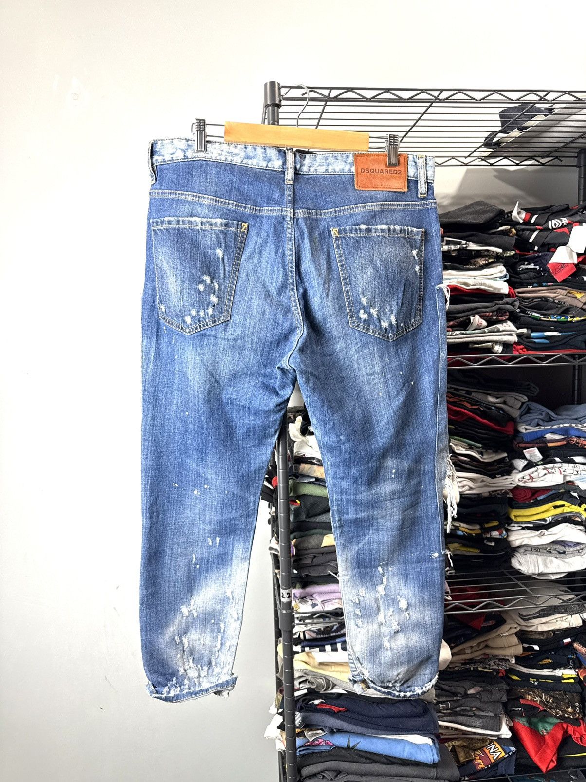 Dsquared2 Crazy Distressed Dsquared2 Vintage Denim Pants Patchwork Size US 36 / EU 52 - 2 Thumbnail