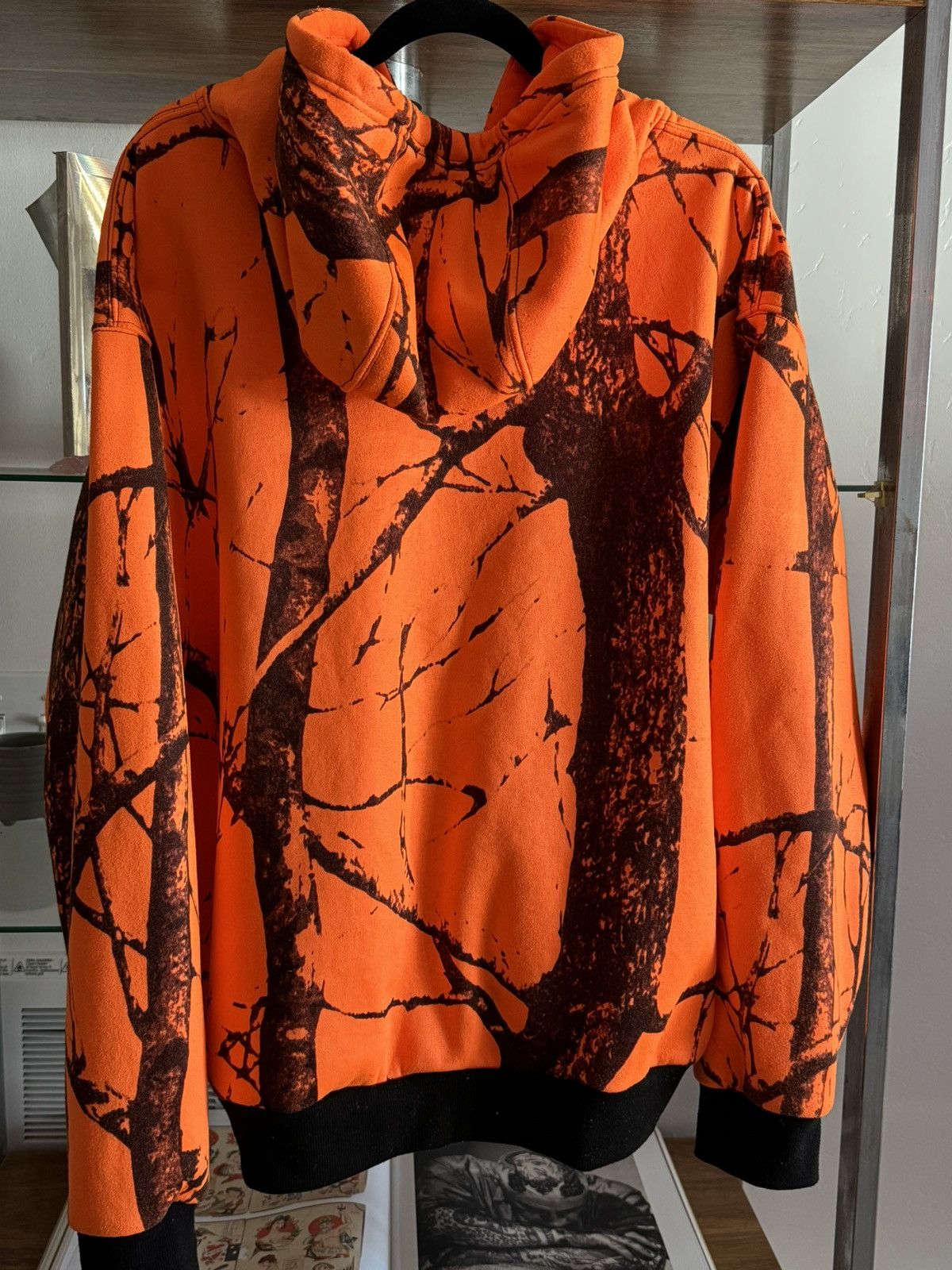 Vintage Orange Camo Zip Up Hoodie Sz L Size US L / EU 52-54 / 3 - 3 Thumbnail