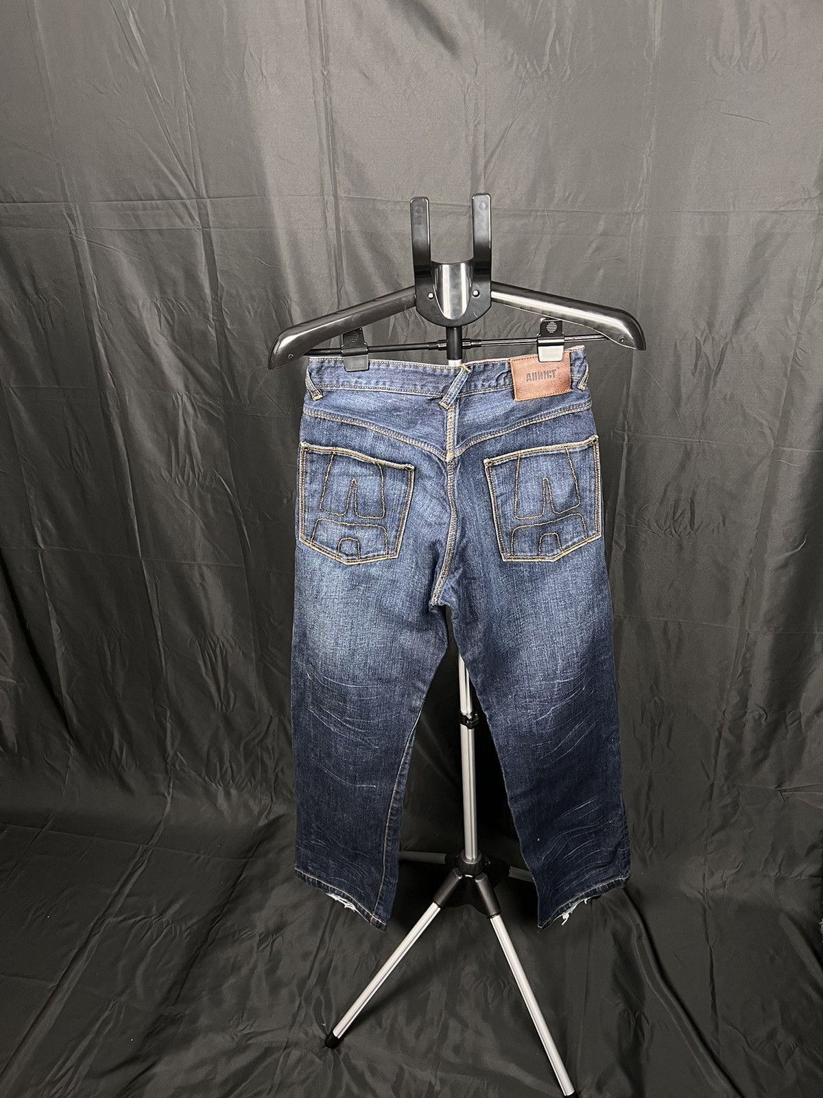 ADDICT × Addict Clothes Japan × Vintage 🔴 Vintage Addict clothing jeans Size US 28 / EU 44 - 2 Thumbnail