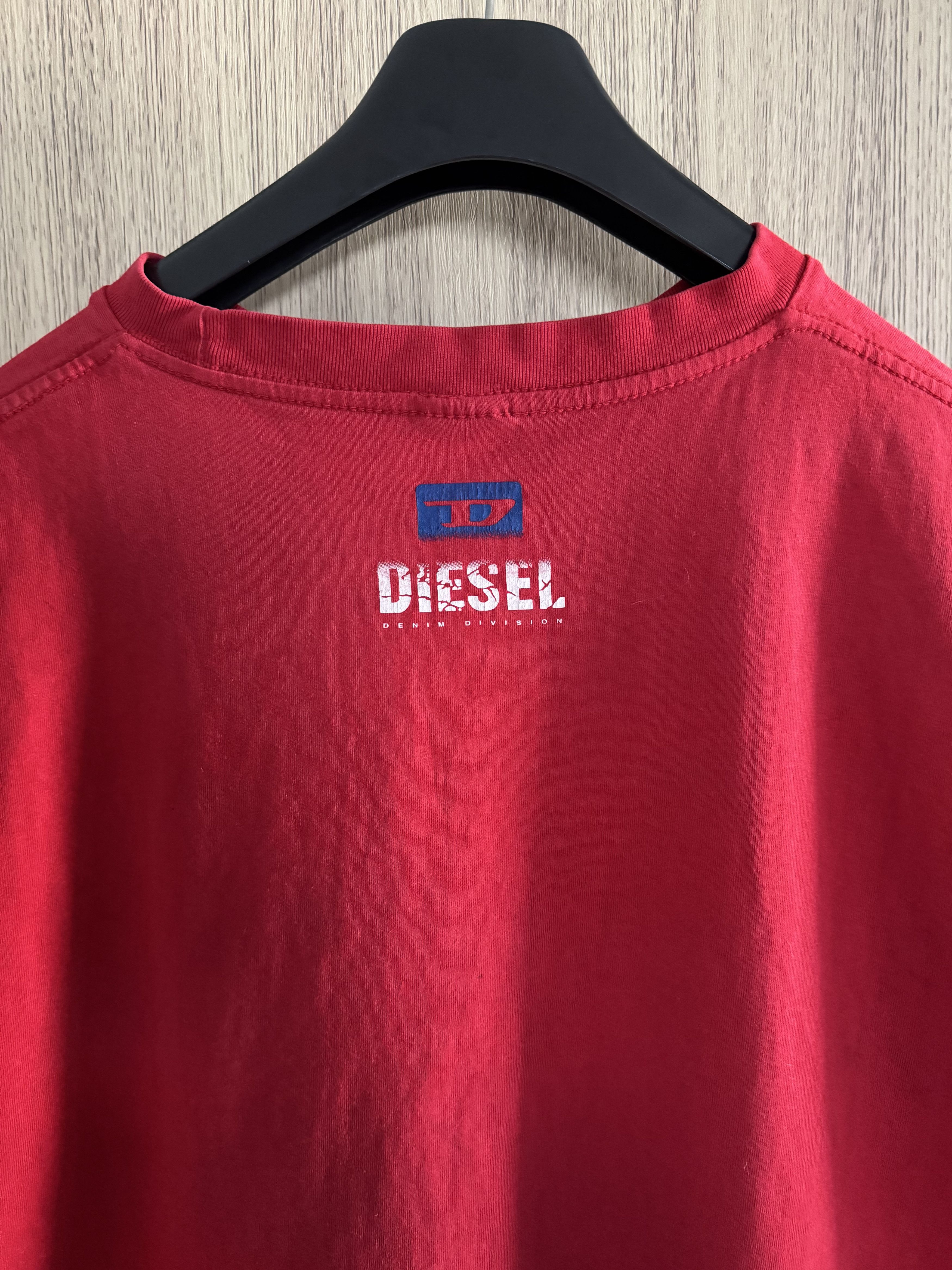 Diesel Vintage Diesel Y2K Hype Distressed T-shirt Wide Size US XL / EU 56 / 4 - 3 Thumbnail