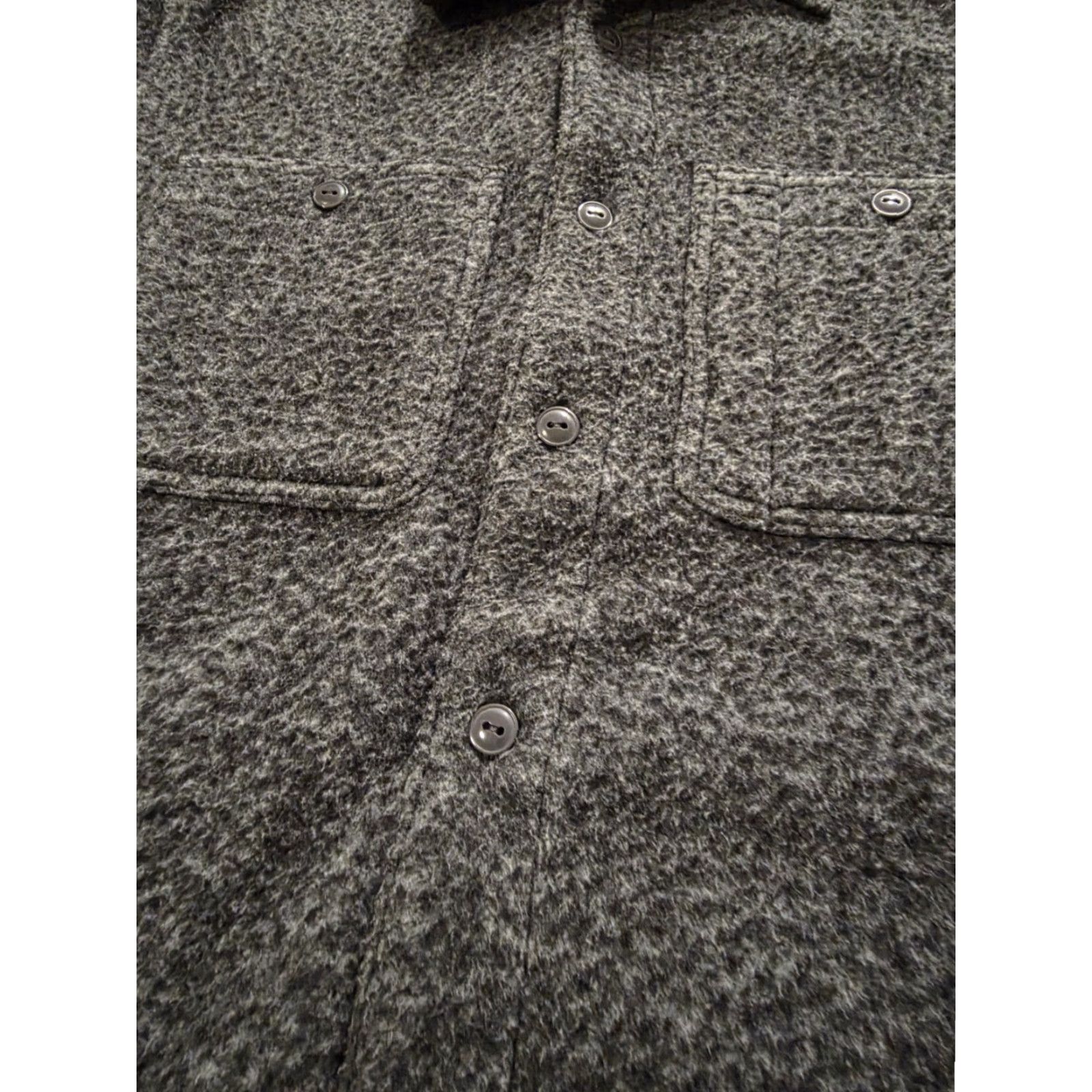 Polo Ralph Lauren Polo Ralph Lauren Shirt Jacket Gray Men M Fleece Polyester Button Up Brushed Casual Outwear Mid-Length Pockets Size US M / EU 48-50 / 2 - 5 Thumbnail
