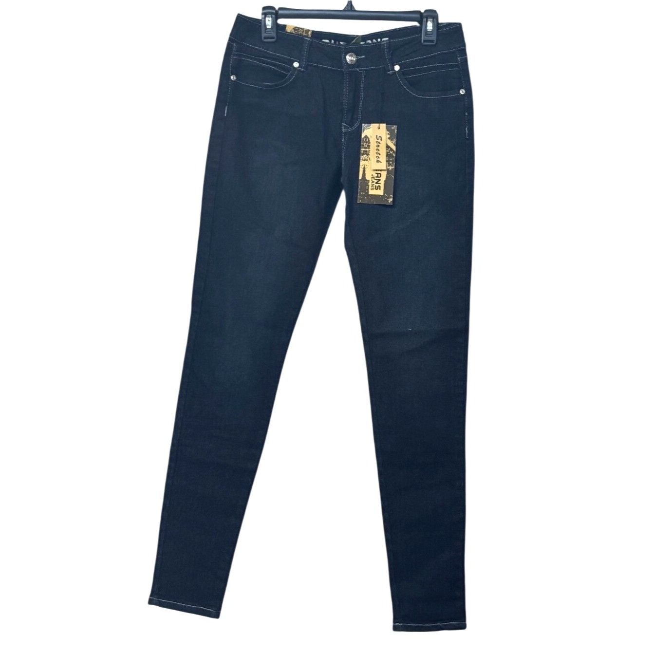 Other Out Jeans Women’s Dark Wash Stretch Skinny Jeans (Jeggings), Size 30" / US 8 / IT 44 - 7 Thumbnail