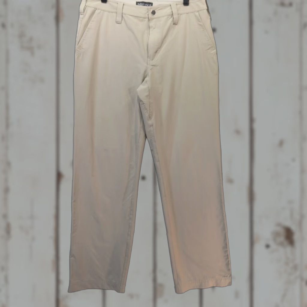 Marmot Marmot Pants Men 32 Brown Khaki Nylon Lightweight Straight Casual Chino Breathable Regular Inseam 31 Size US 32 / EU 48 - 1 Thumbnail
