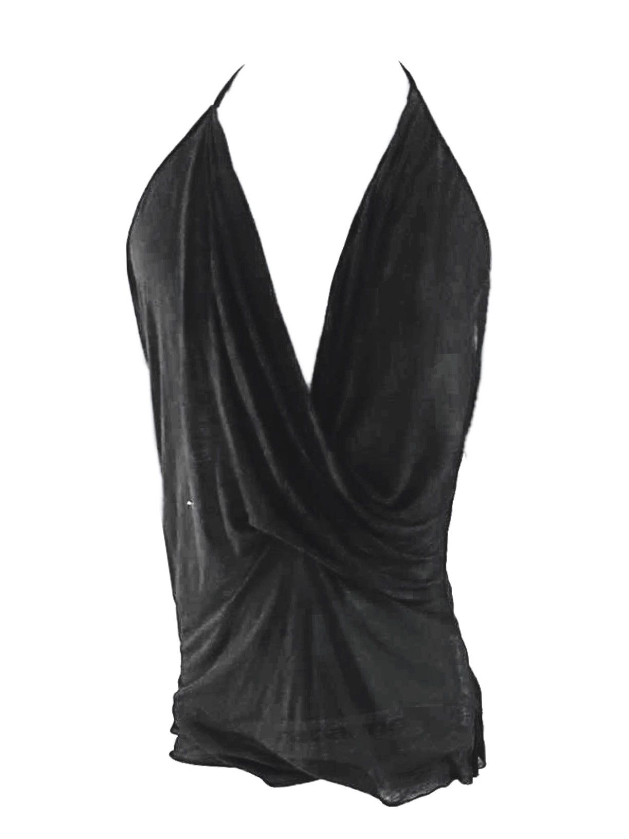 Rick Owens × Rick Owens Drkshdw × Rick Owens Lilies Rick Owen lilies black halter tank top Size XL / US 12-14 / IT 48-50 - 2 Thumbnail