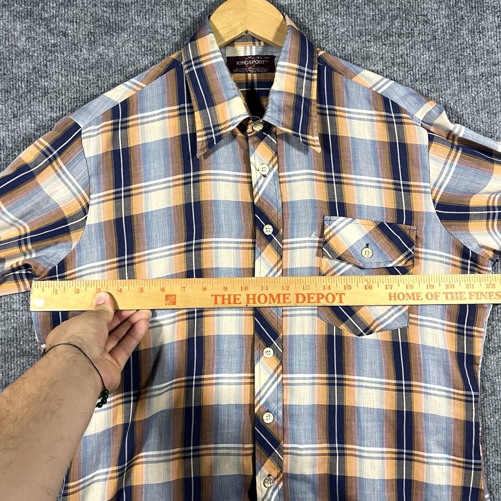 Vintage VINTAGE KingSport Plaid Flannel Shirt Mens Large Size US L / EU 52-54 / 3 - 4 Thumbnail