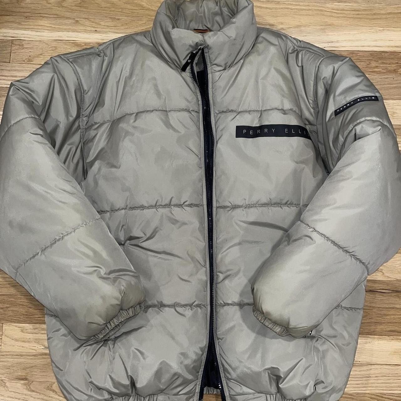 image of Perry Ellis Green Portfolio Puffer, Men's (Size XL)