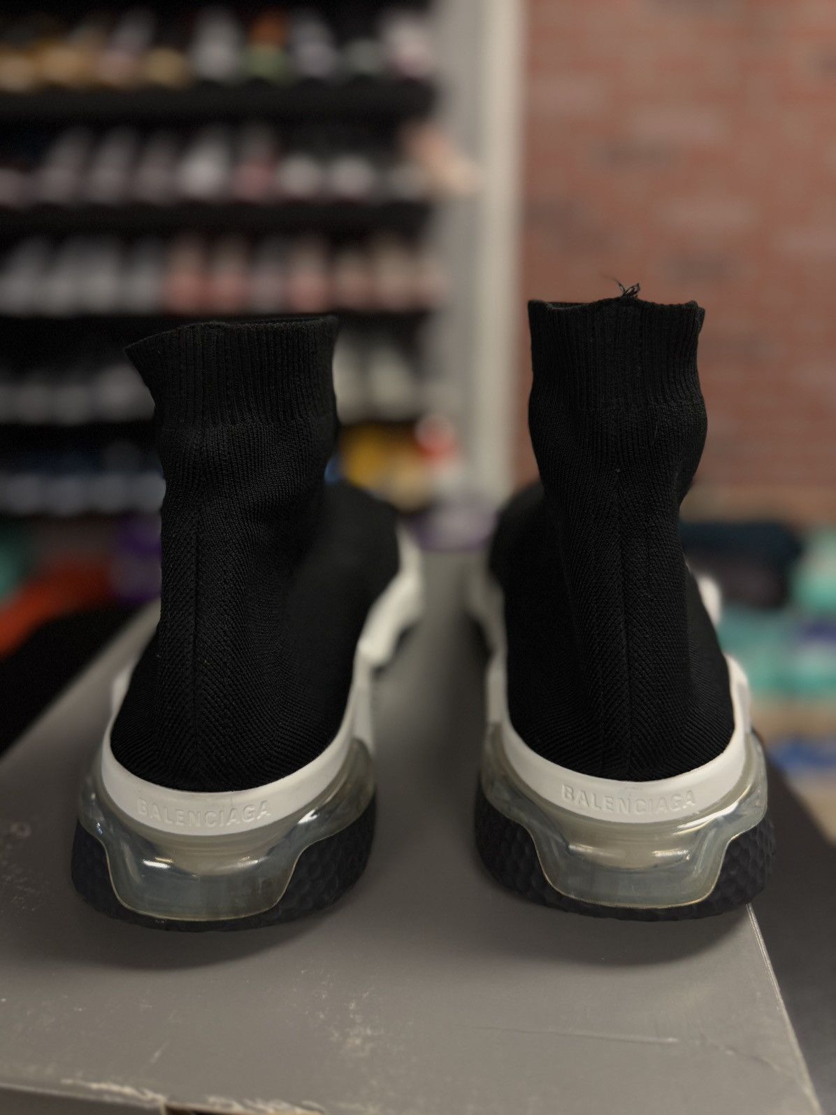 Balenciaga Balenciaga High Top Mesh Speed Sock Runner 45EU/12US Size US 12 / EU 45 - 12 Thumbnail